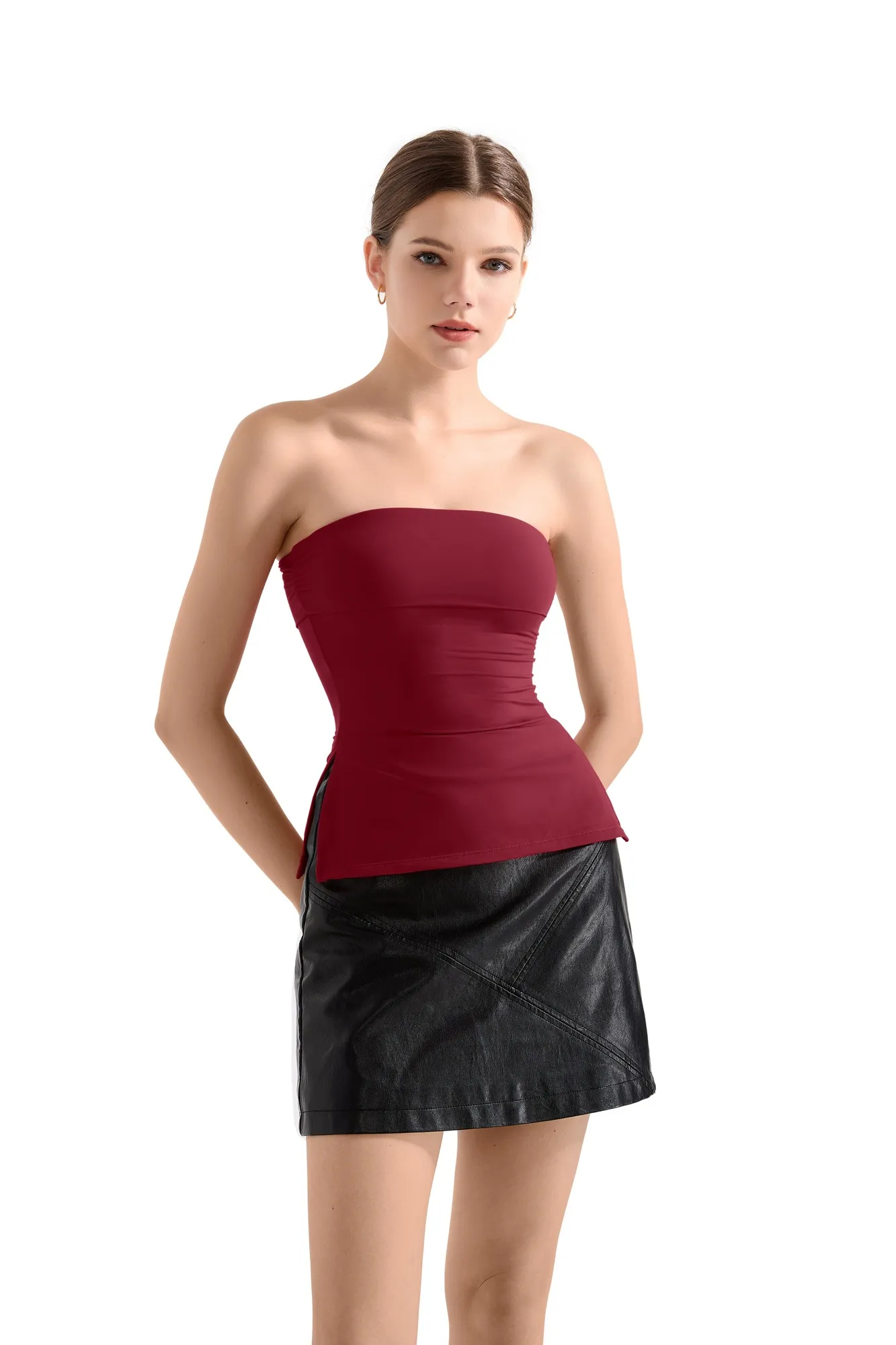 Buttery Soft Side Split Tube Top - Image 72