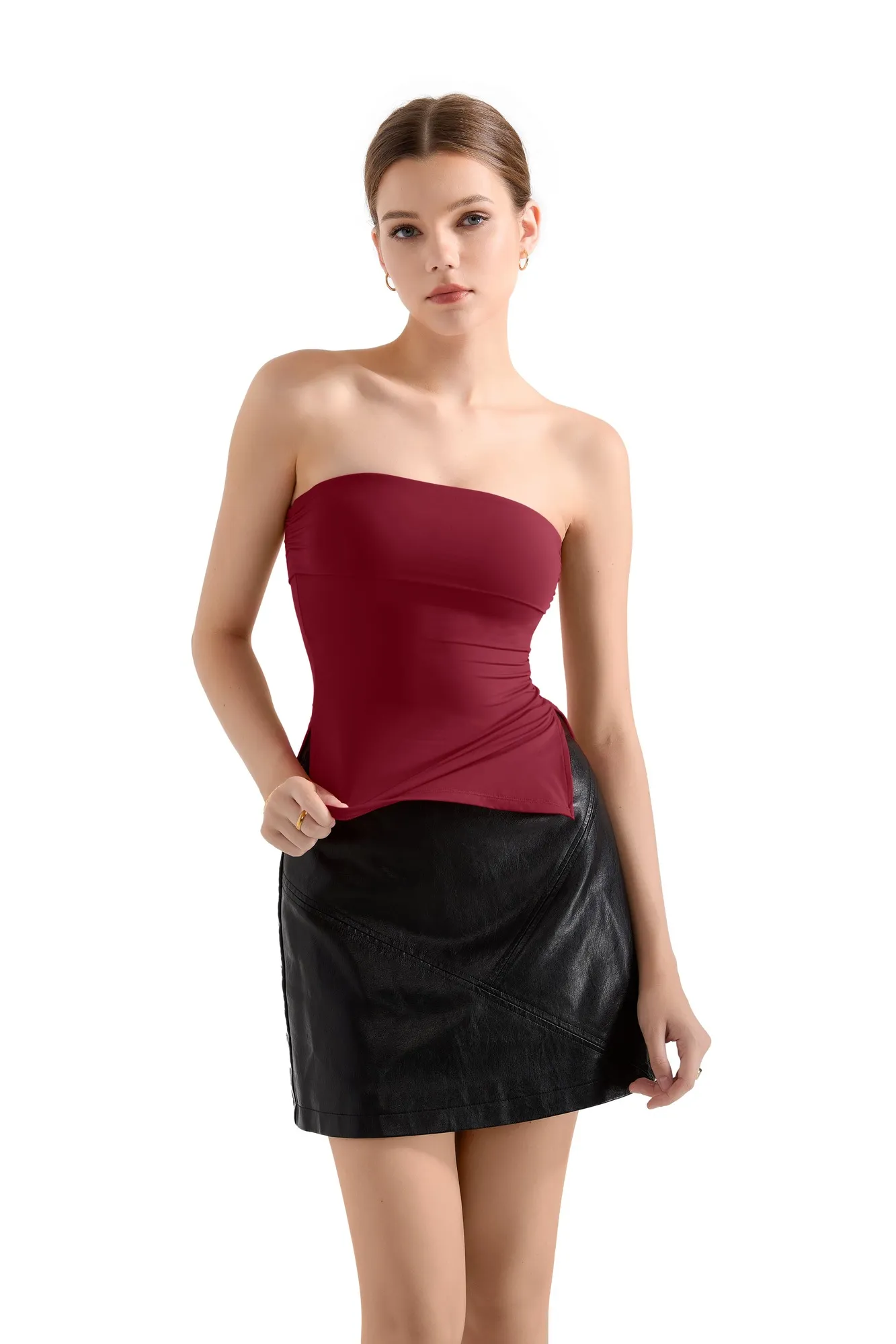 Buttery Soft Side Split Tube Top - Image 75