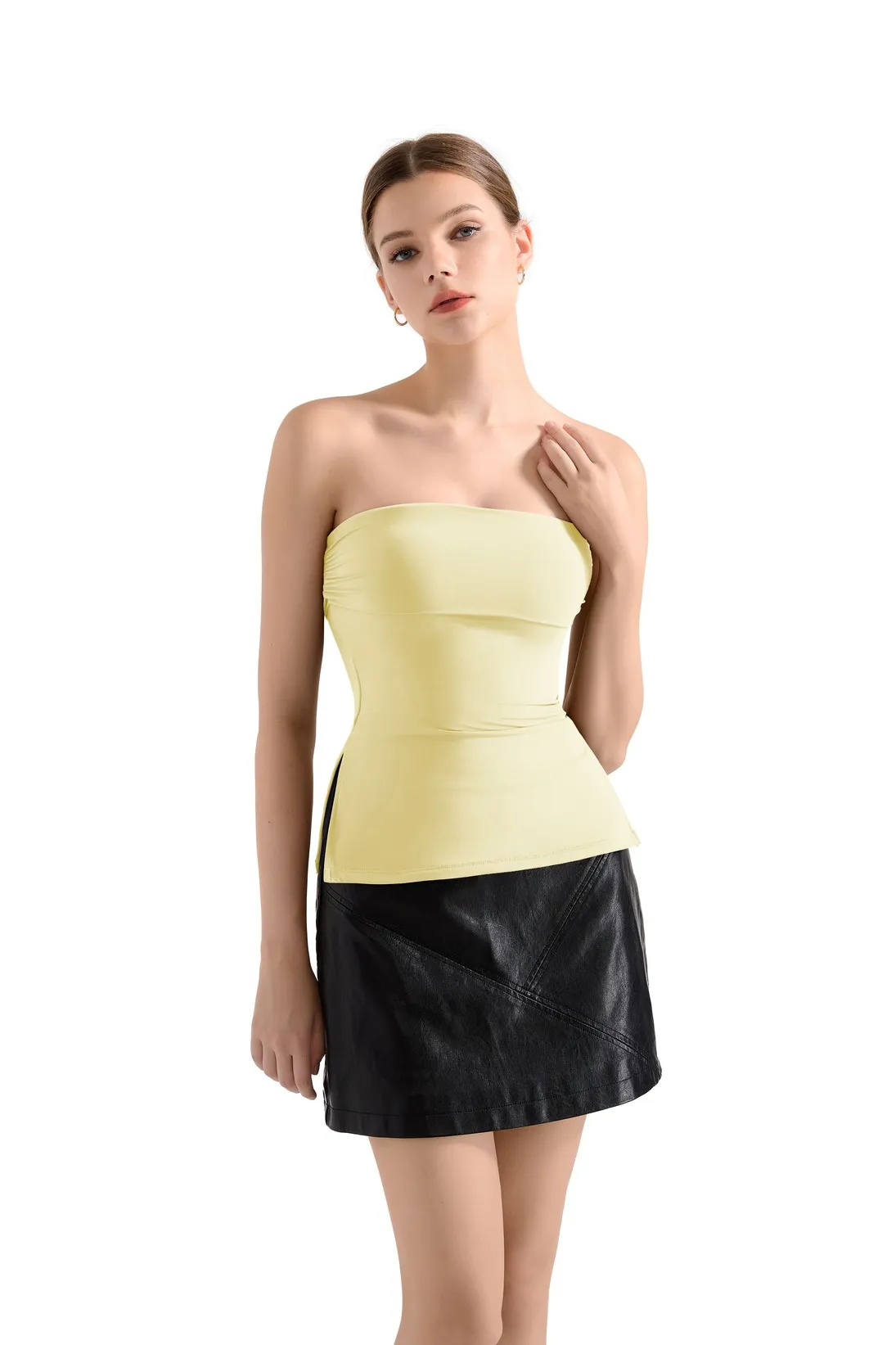 Buttery Soft Side Split Tube Top - Image 82