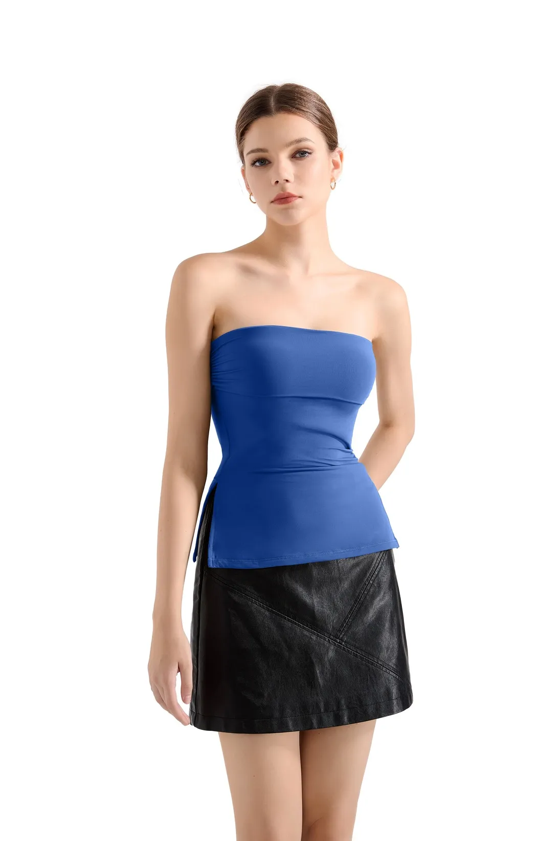Buttery Soft Side Split Tube Top - Image 87
