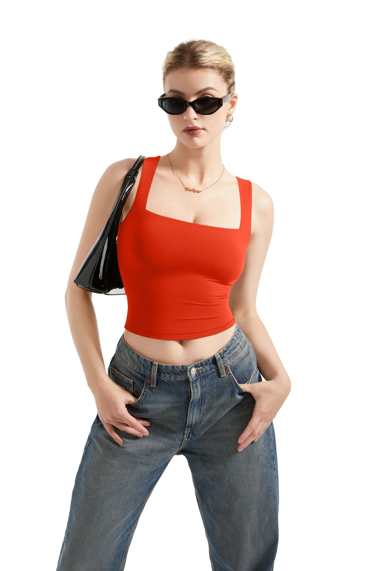 Buttery Soft Square Neck Tank Top - Image 15