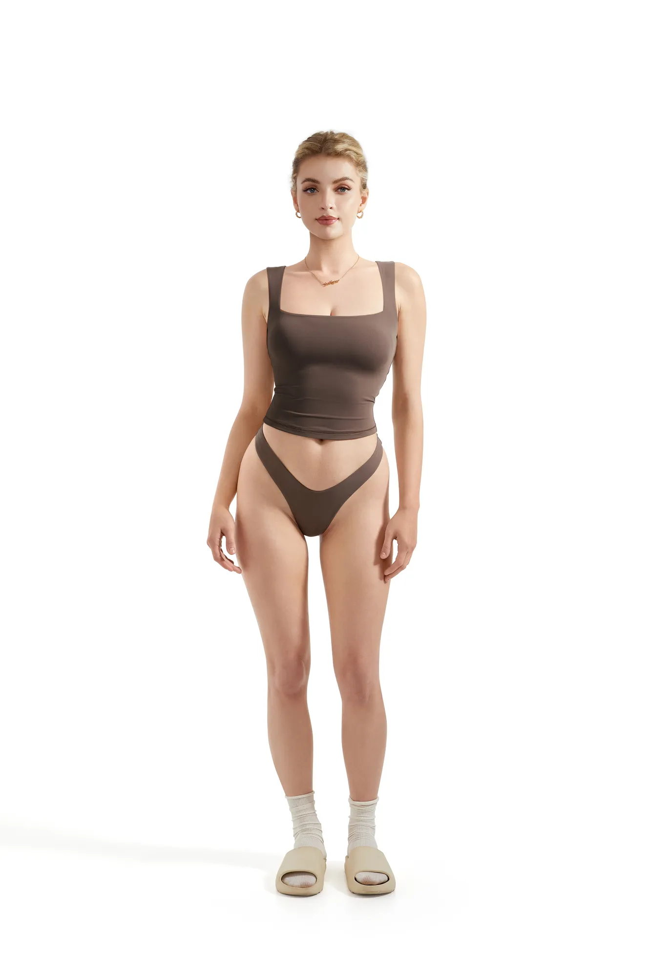 Buttery Soft Square Neck Tank Top - Image 38