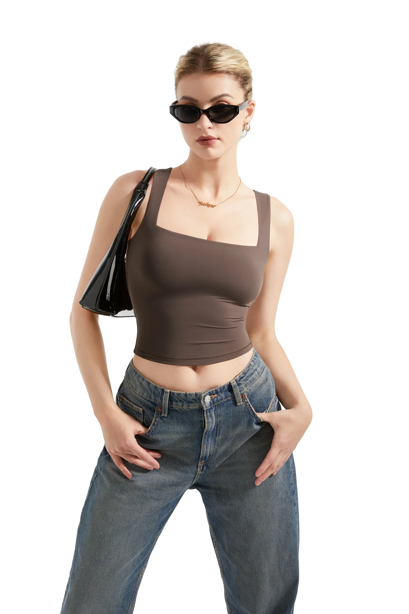 Buttery Soft Square Neck Tank Top - Image 40