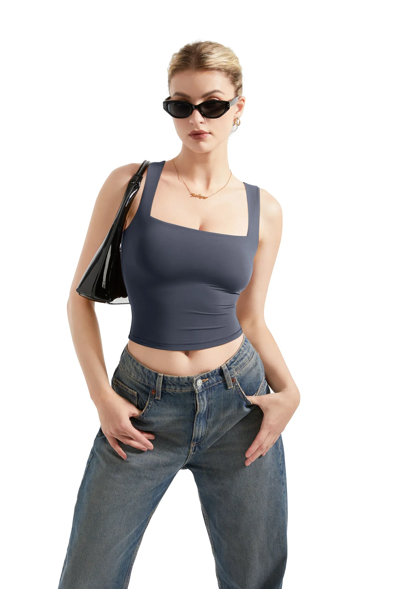 Buttery Soft Square Neck Tank Top - Image 50