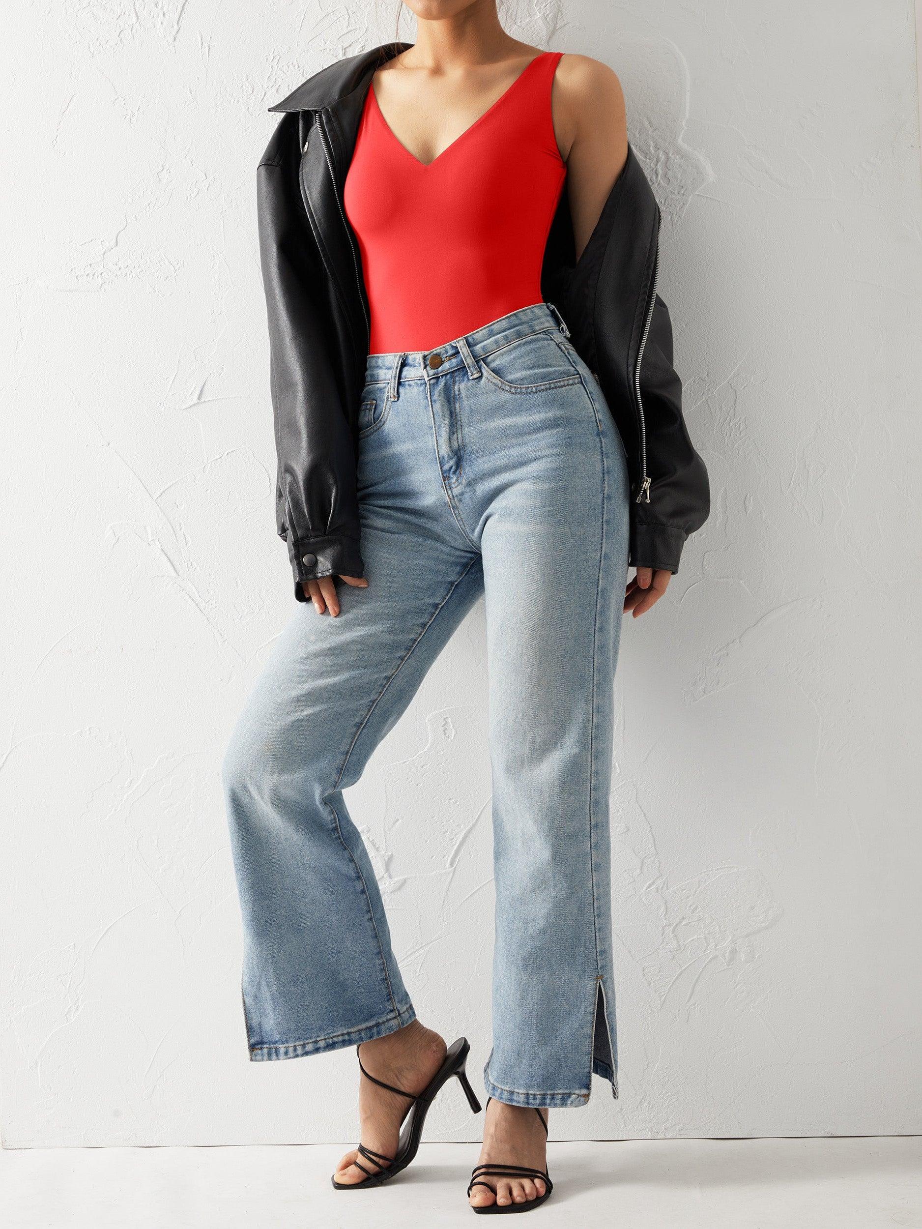 Buttery Soft V Neck Bodysuit - Image 28