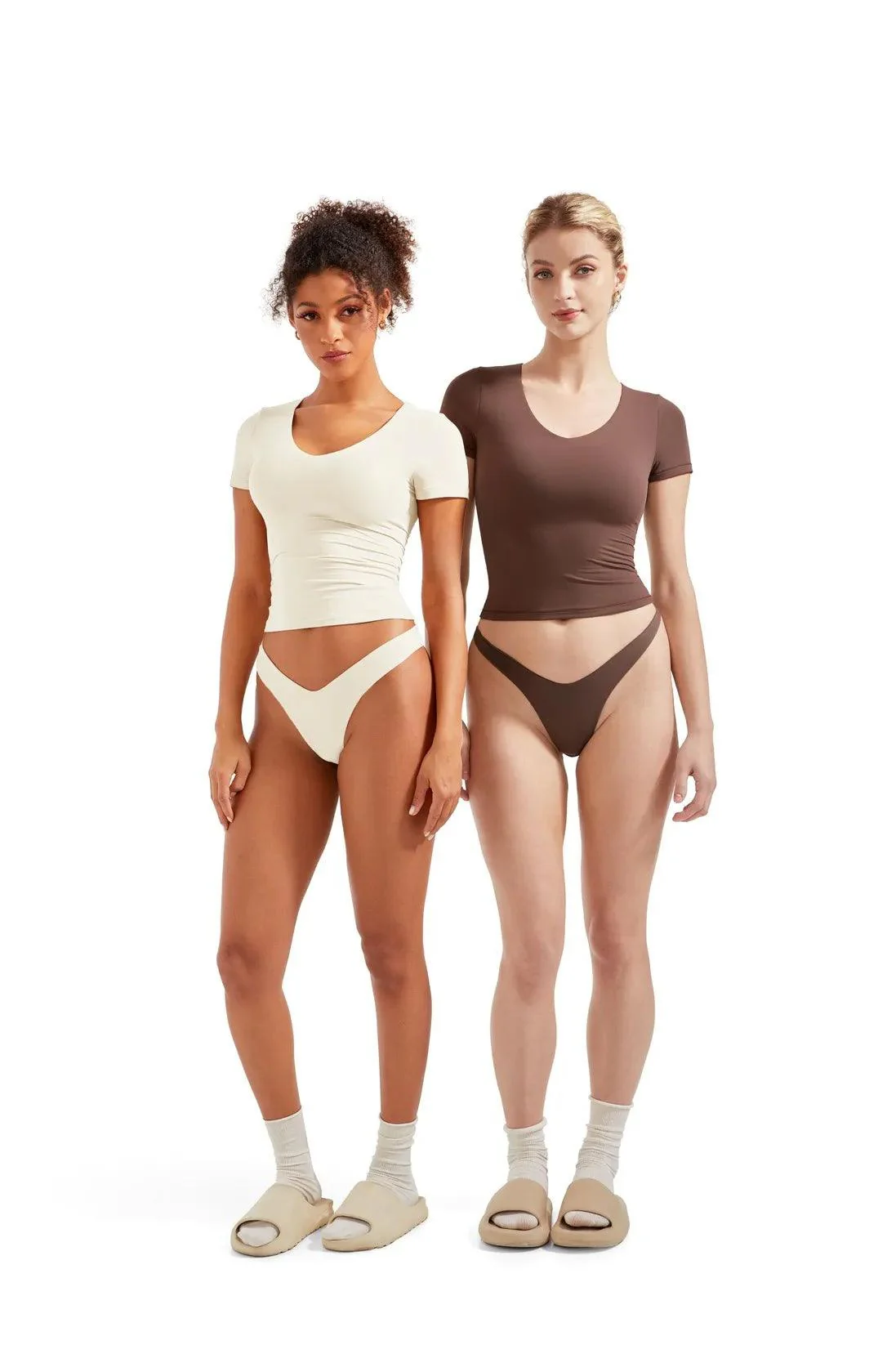 Buttery Soft V Neck Shirt - Short Sleeve - Image 14