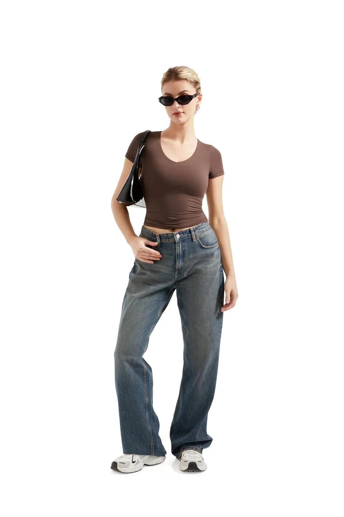 Buttery Soft V Neck Shirt - Short Sleeve - Image 18