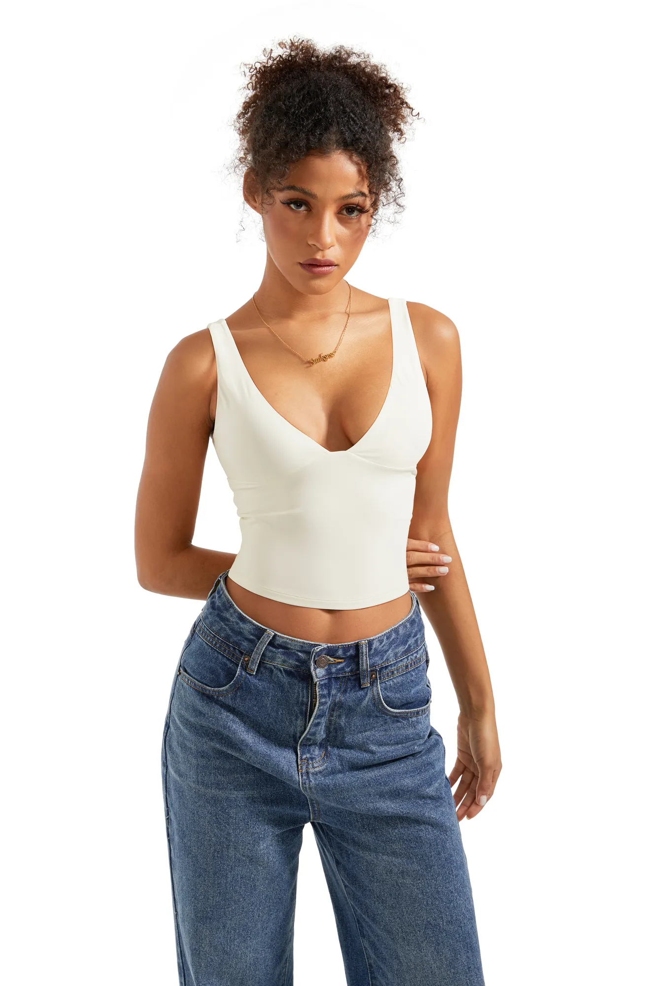 Buttery Soft V Neck Tank Top - Image 11