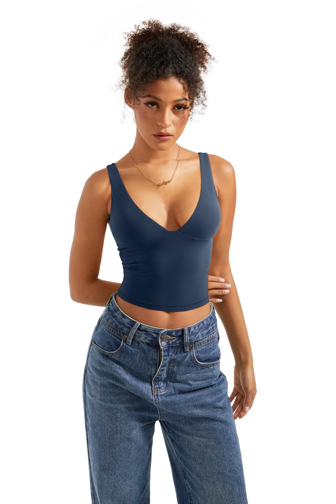 Buttery Soft V Neck Tank Top - Image 15