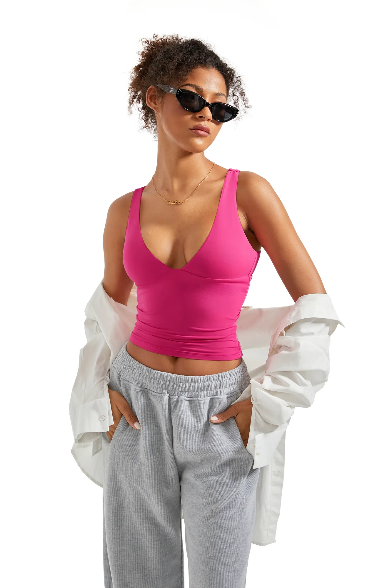 Buttery Soft V Neck Tank Top - Image 24