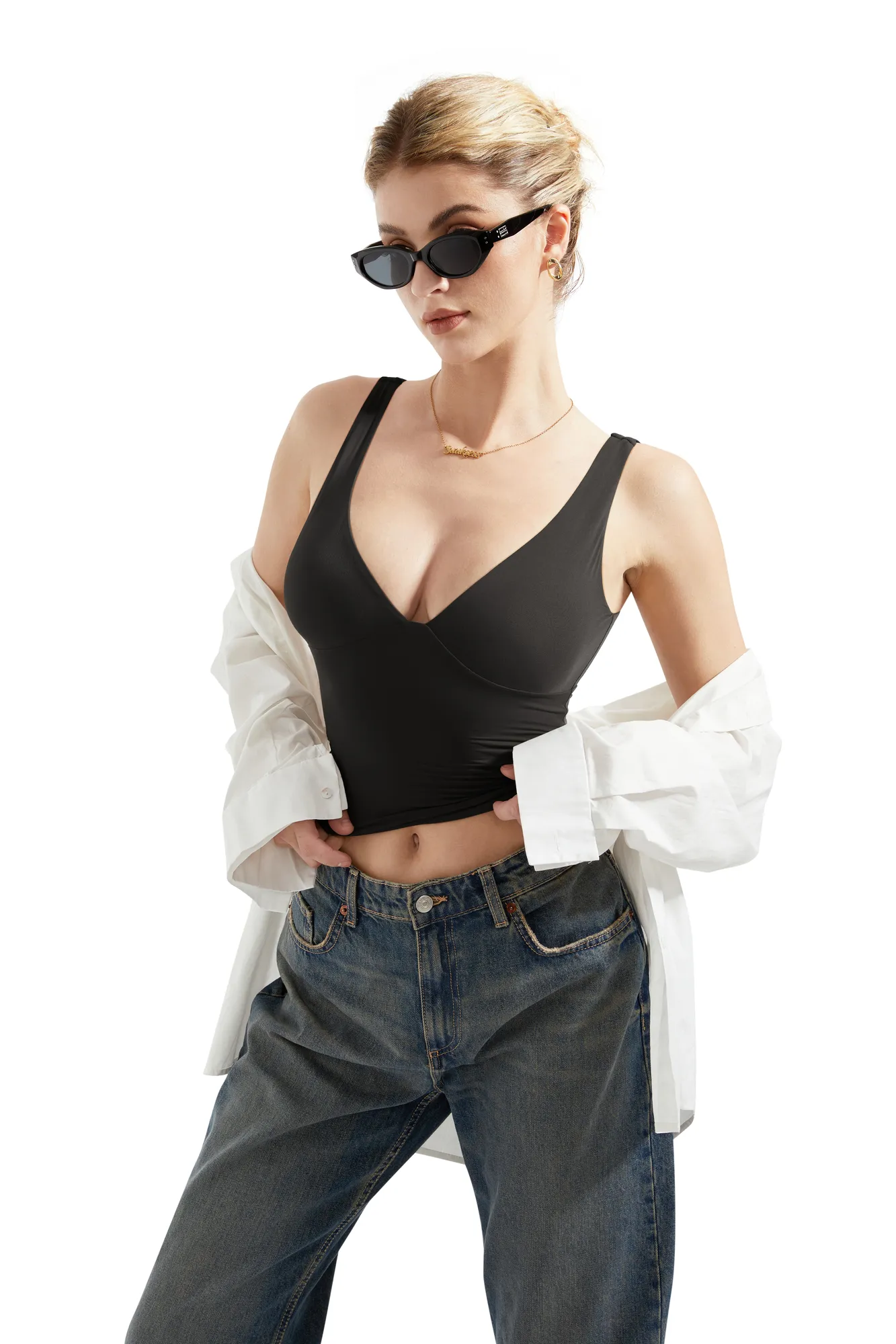 Buttery Soft V Neck Tank Top - Image 5