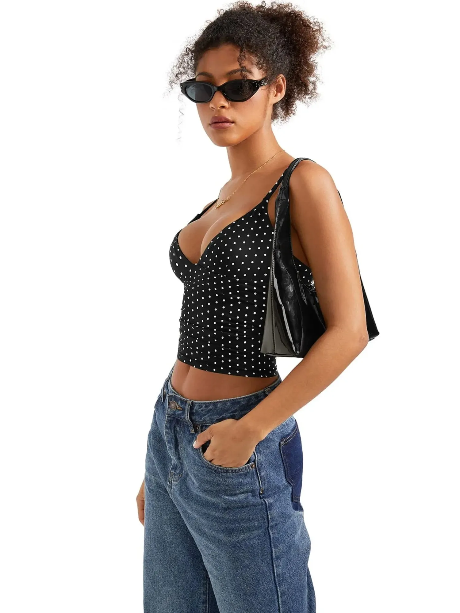 Buttery Soft Cami V Neck Tank Top - Image 106