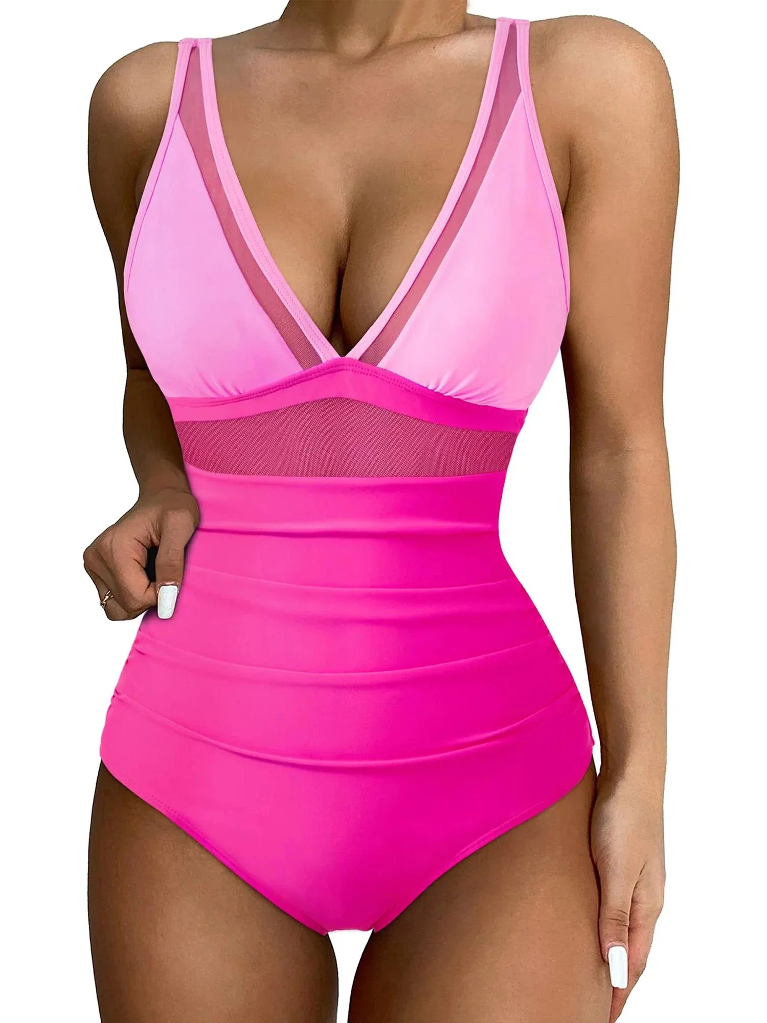 Mesh Push Up Bathing Suit - Image 56