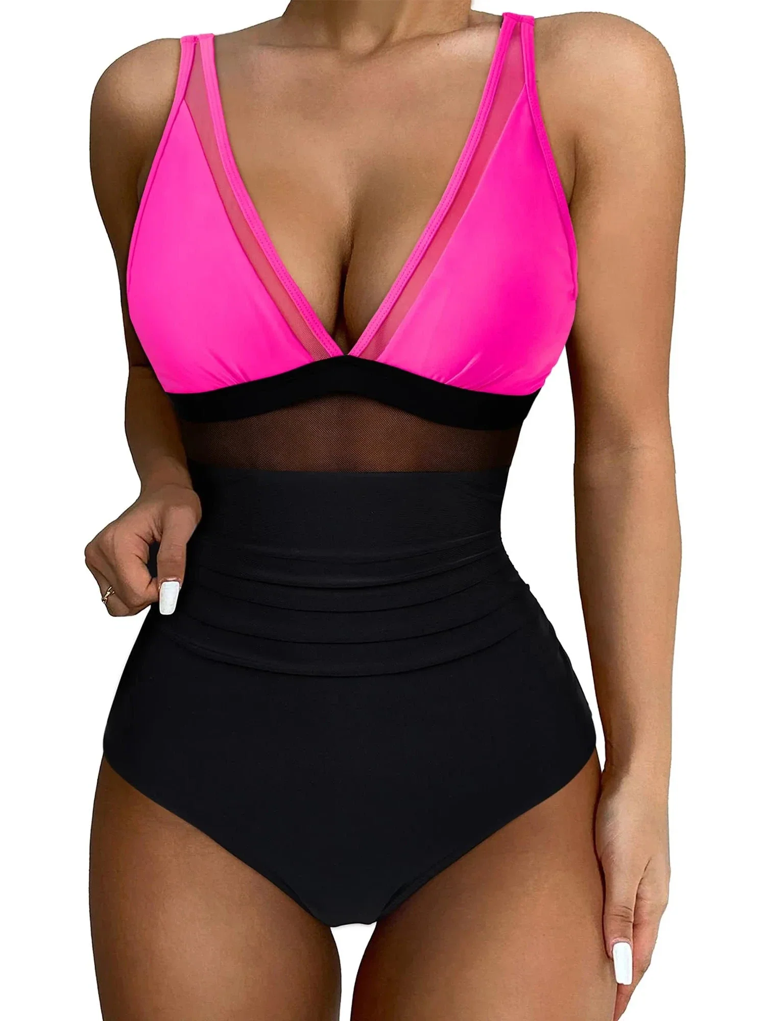 Mesh Push Up Bathing Suit - Image 63