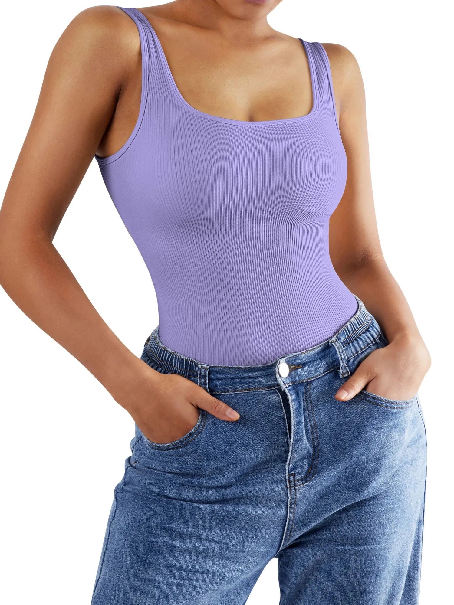 Ribbed Bodysuit - Image 72