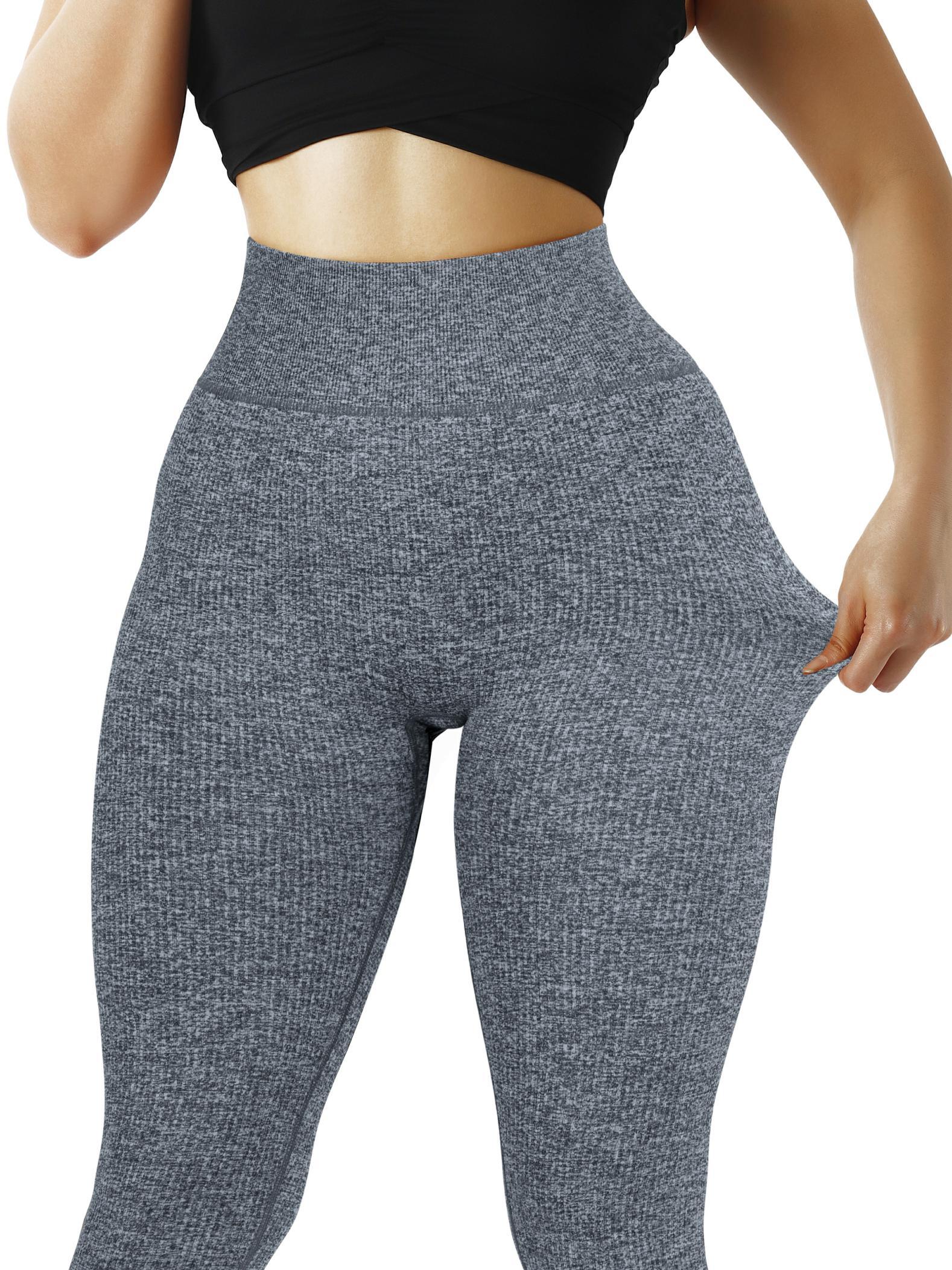 Ribbed Printed Seamless Leggings - Image 19