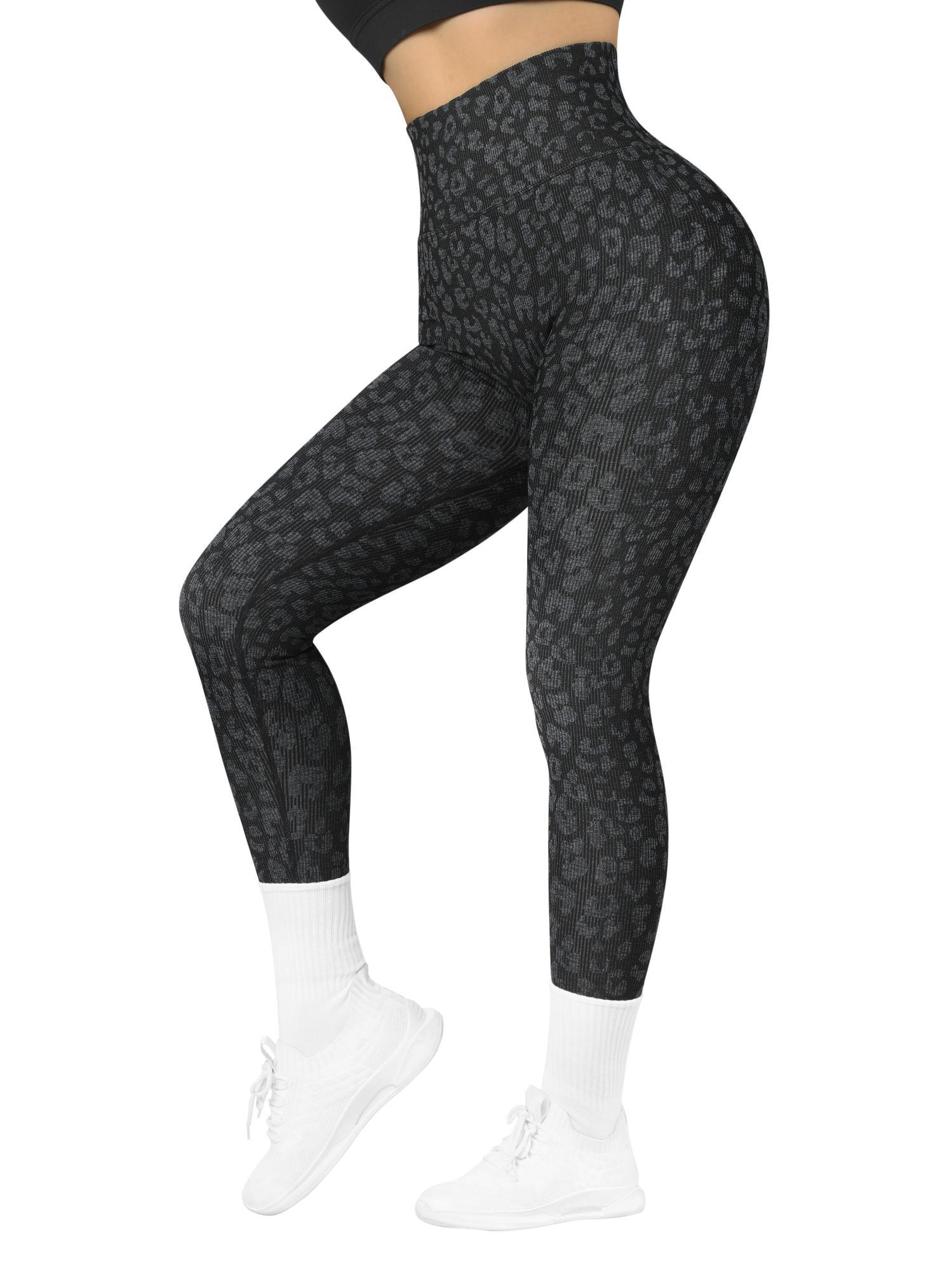 Ribbed Printed Seamless Leggings - Image 22