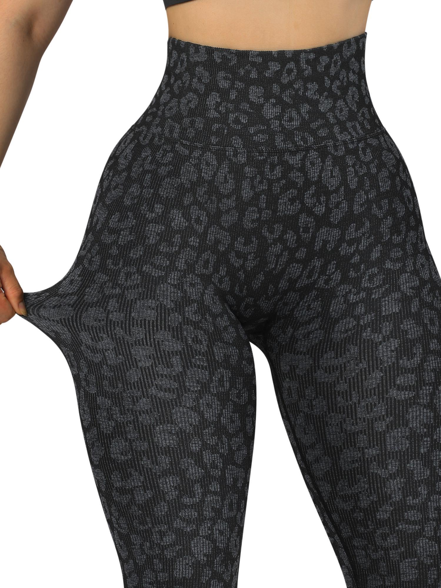 Ribbed Printed Seamless Leggings - Image 23