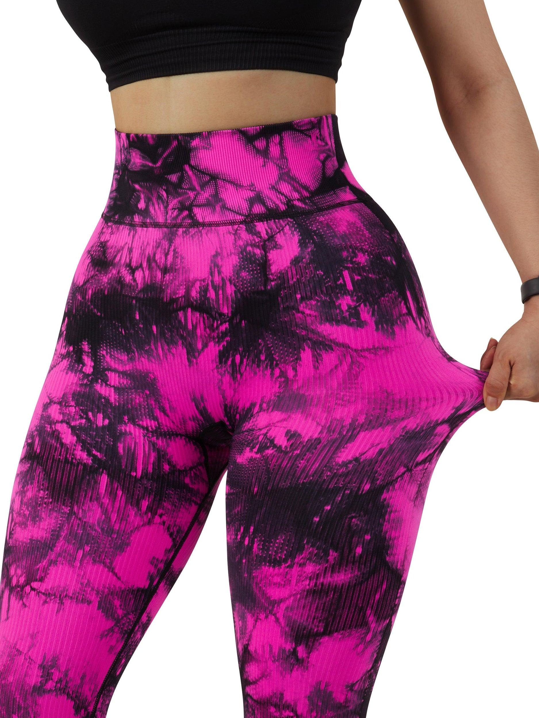 Ribbed Printed Seamless Leggings - Image 38