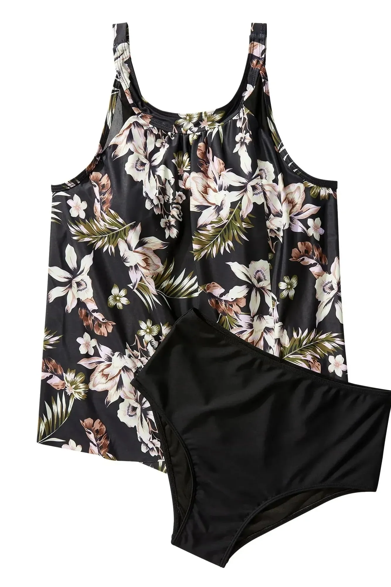 Ruffle Cover Tankini Swimsuit - Image 18