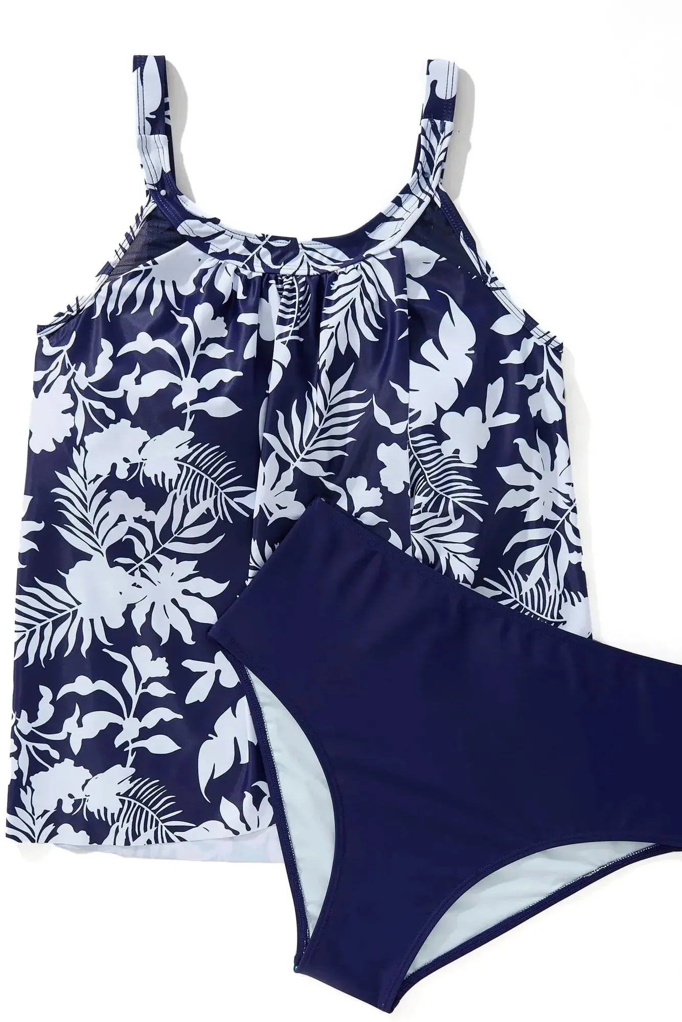 Ruffle Cover Tankini Swimsuit - Image 39