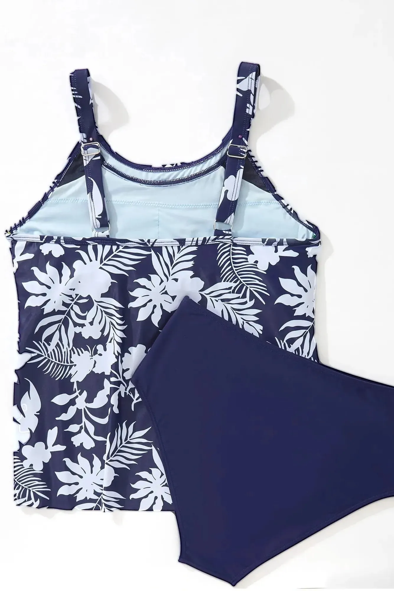 Ruffle Cover Tankini Swimsuit - Image 40