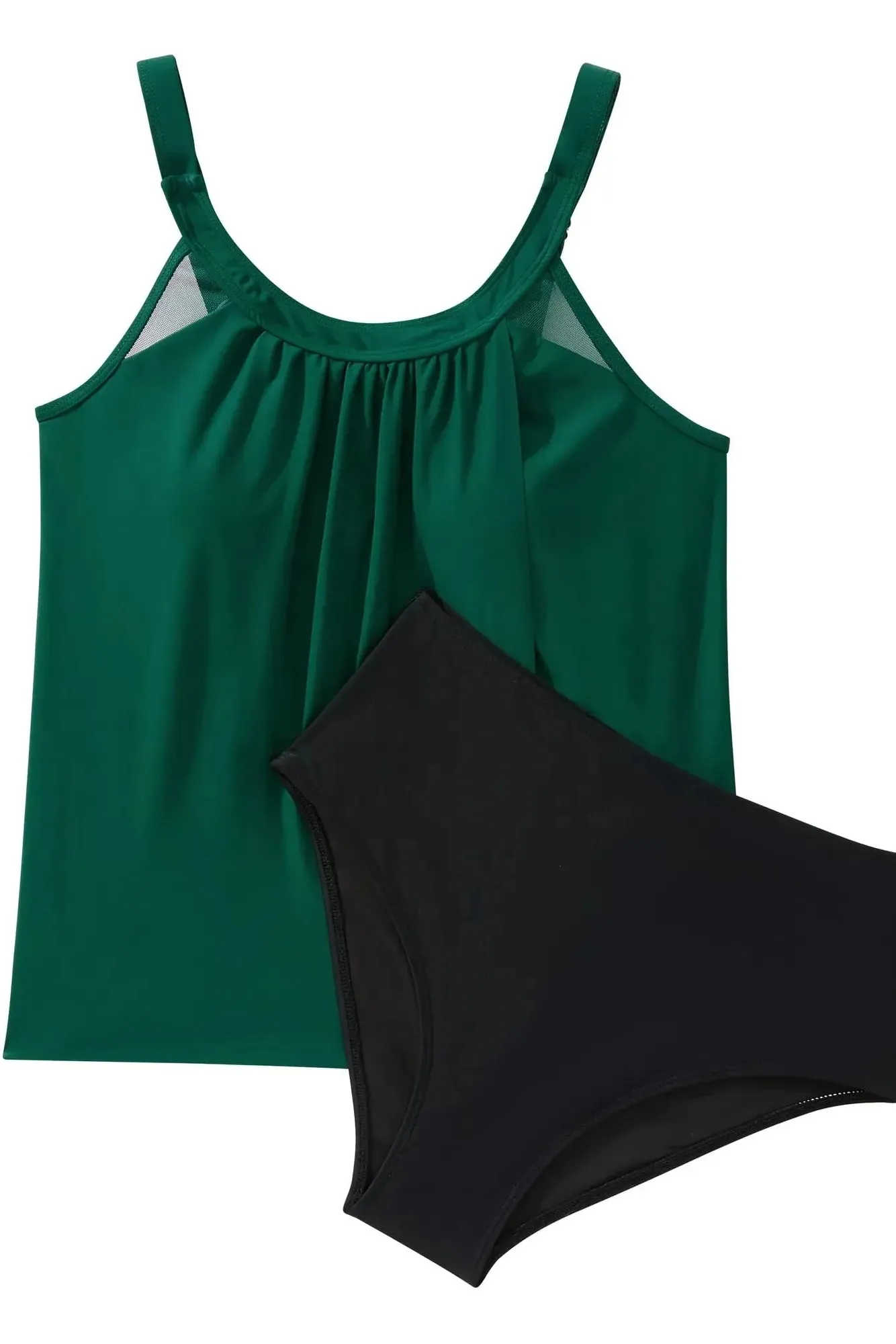 Ruffle Cover Tankini Swimsuit - Image 52