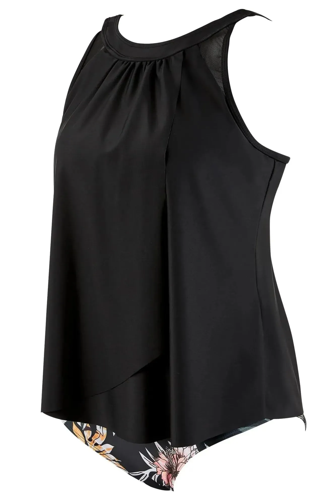 Ruffle Cover Tankini Swimsuit - Image 98