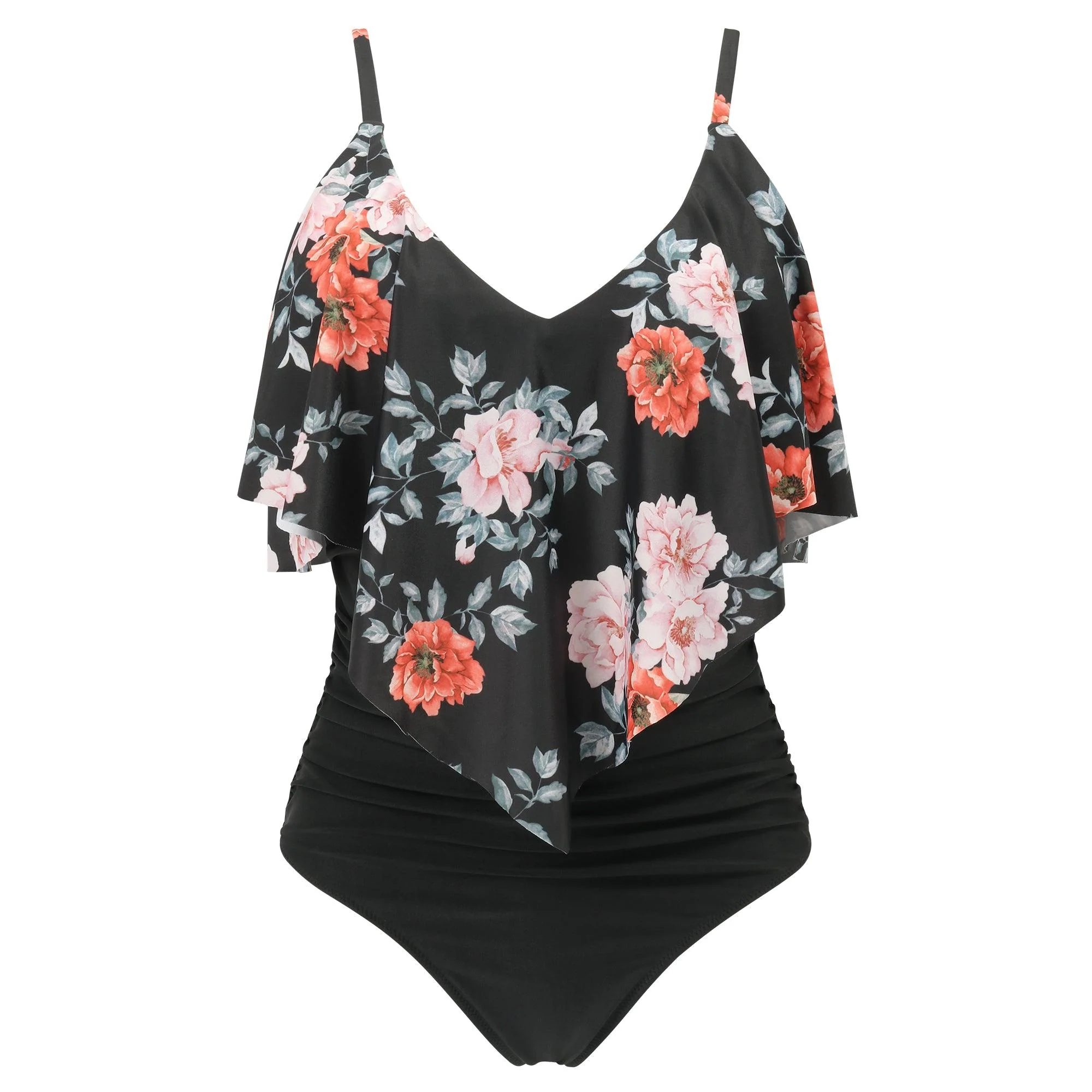 Ruffle One-Piece Ruched Swimsuits - Image 13