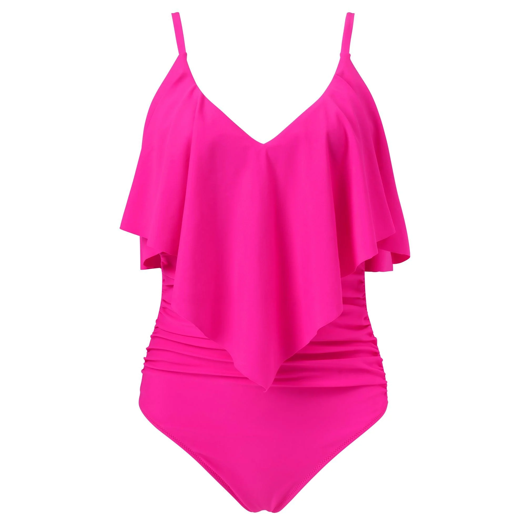 Ruffle One-Piece Ruched Swimsuits - Image 24