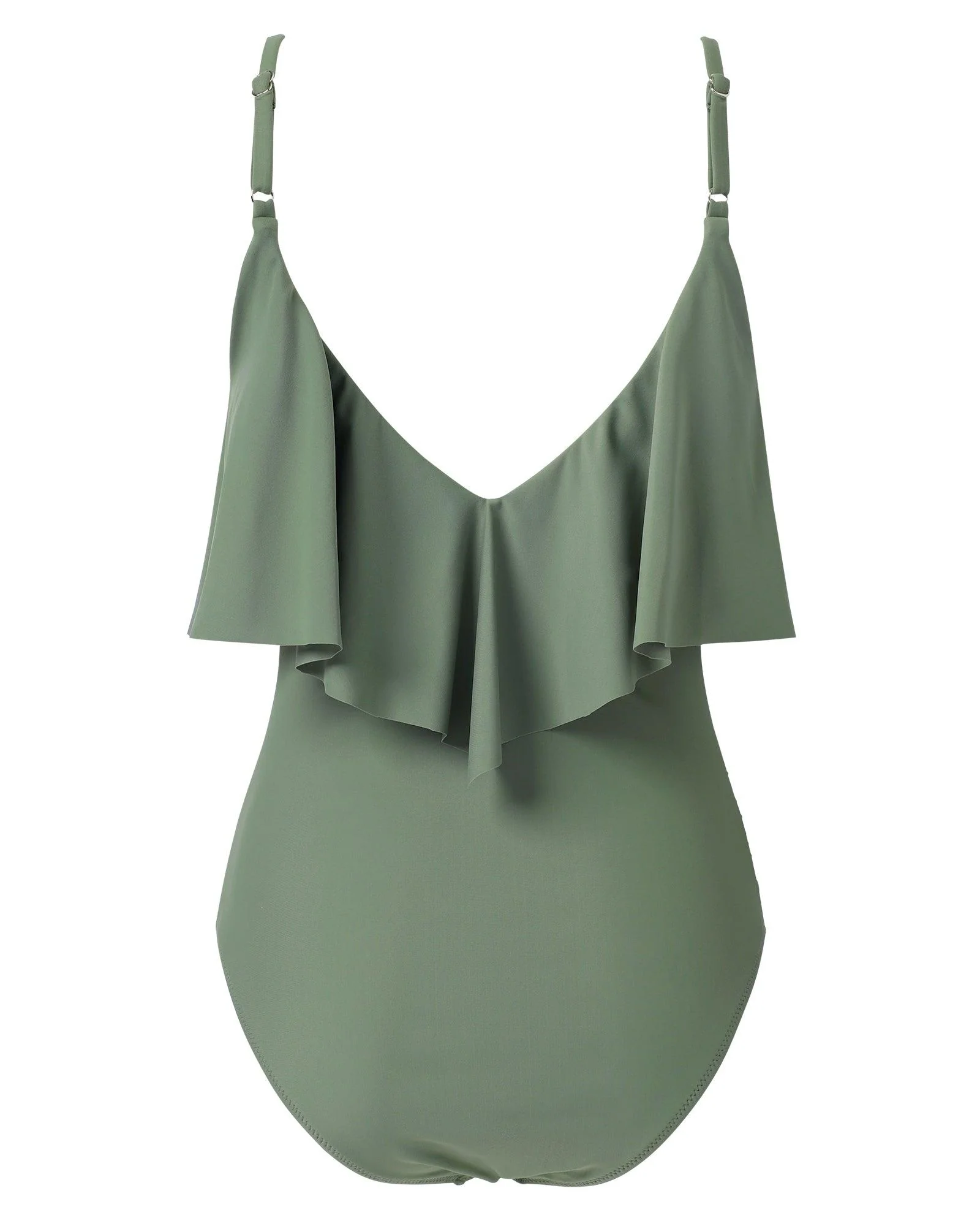 Ruffle One-Piece Ruched Swimsuits - Image 8