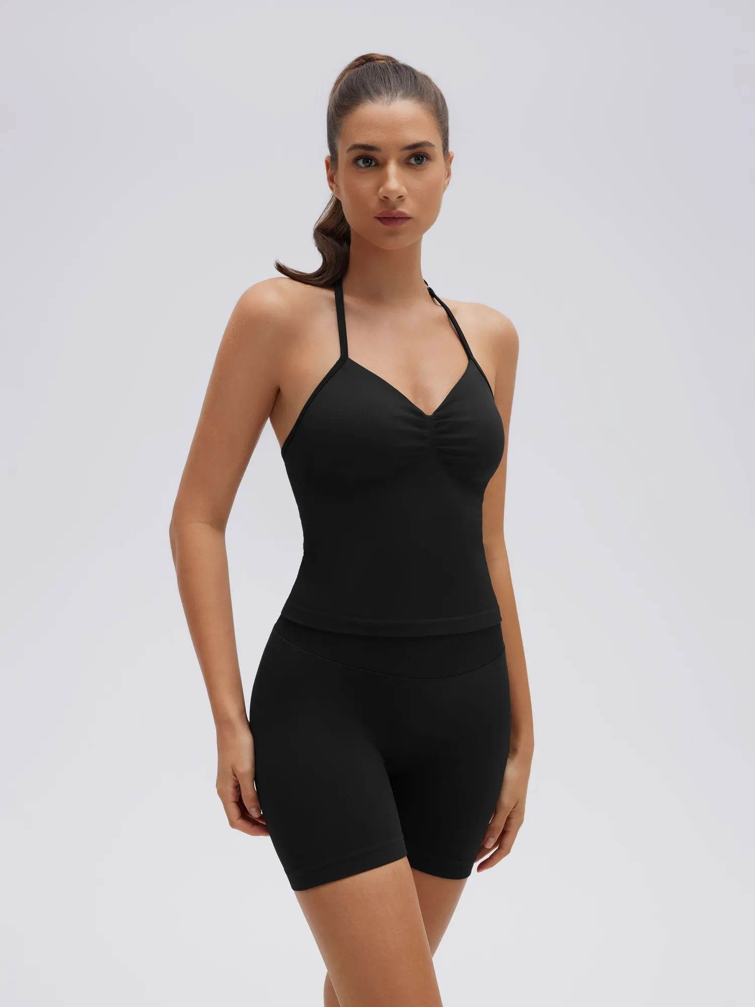 Strappy Halterneck V Neckline  Halter Top - Image 10