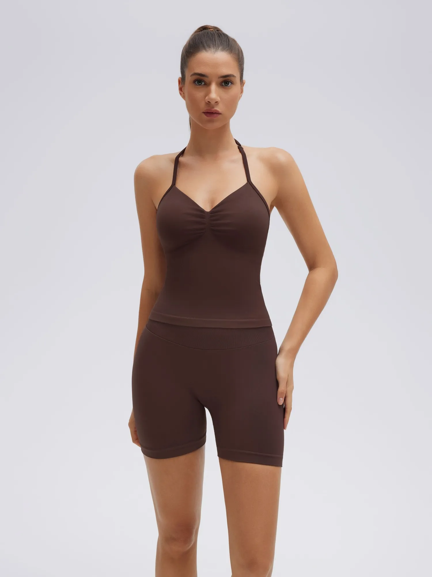 Strappy Halterneck V Neckline  Halter Top - Image 13