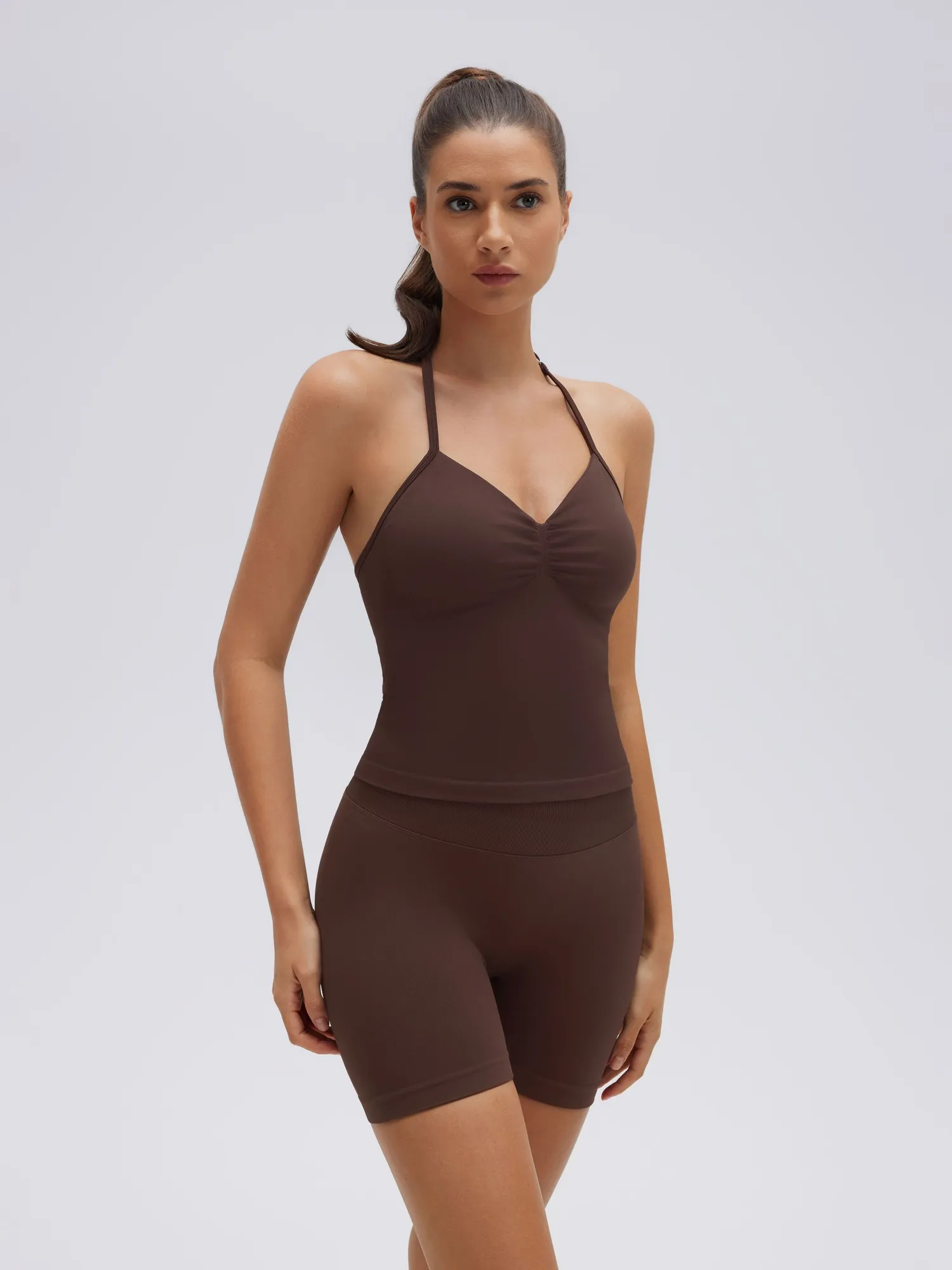 Strappy Halterneck V Neckline  Halter Top - Image 16