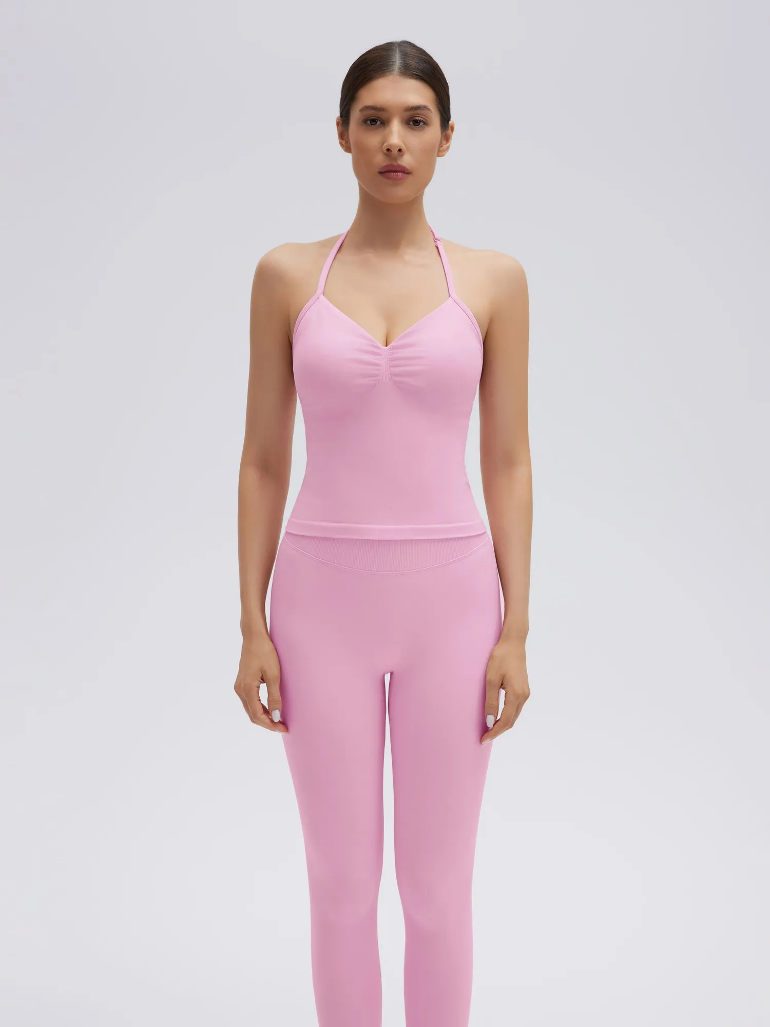 Strappy Halterneck V Neckline  Halter Top - Image 19