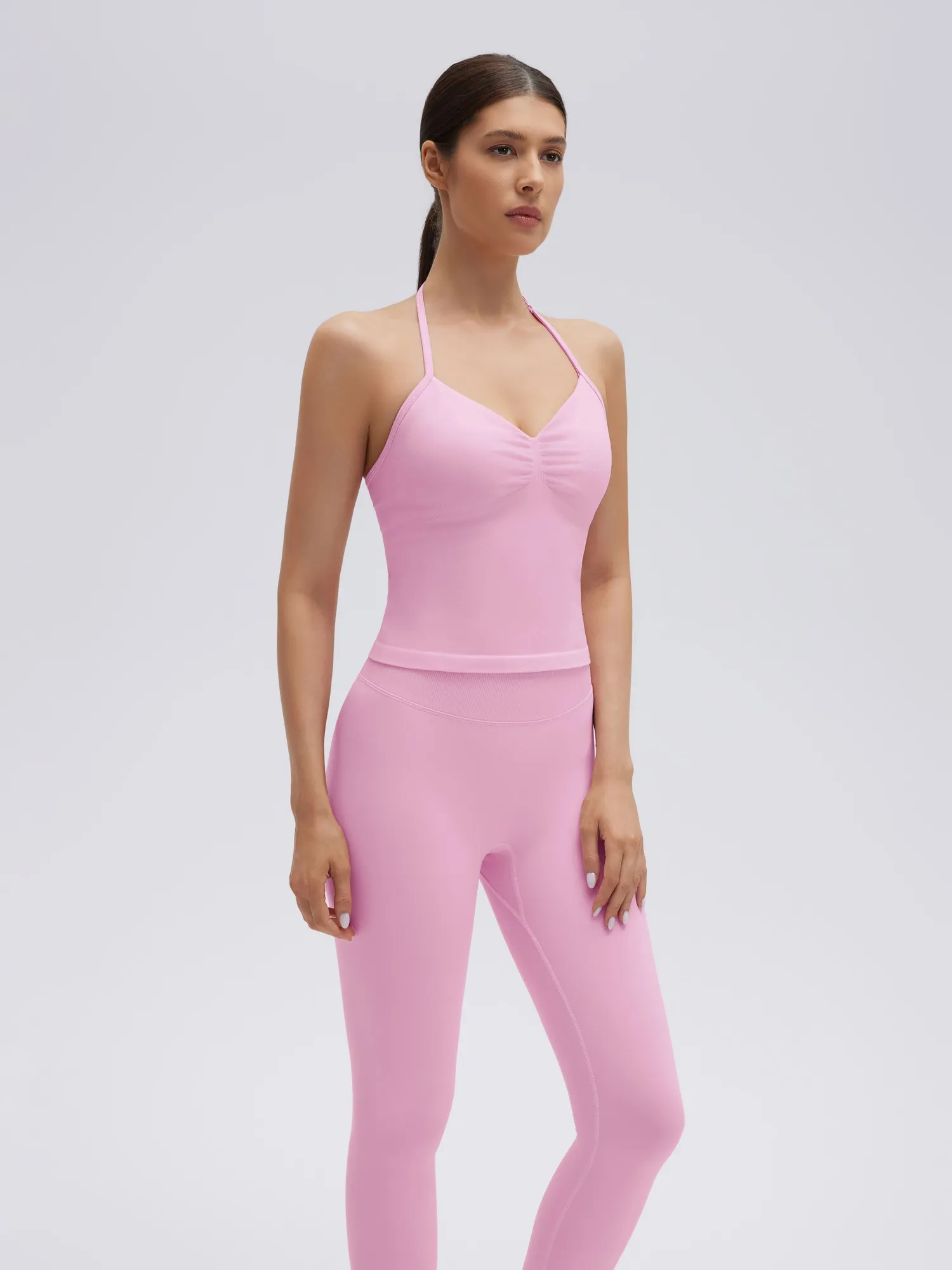 Strappy Halterneck V Neckline  Halter Top - Image 21