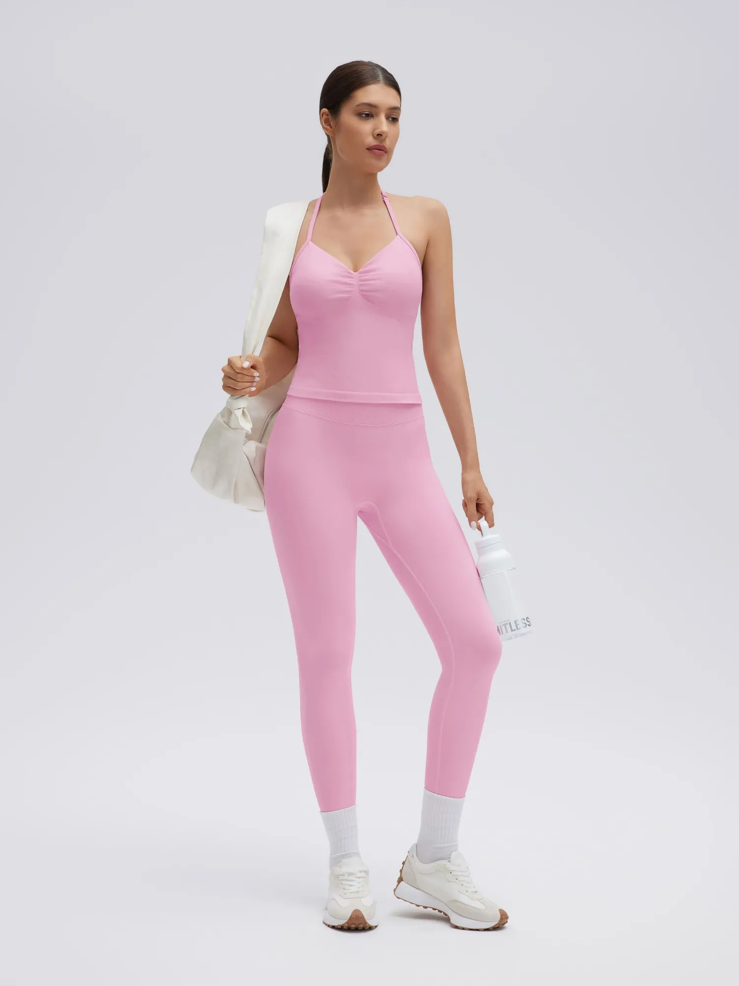 Strappy Halterneck V Neckline  Halter Top - Image 23