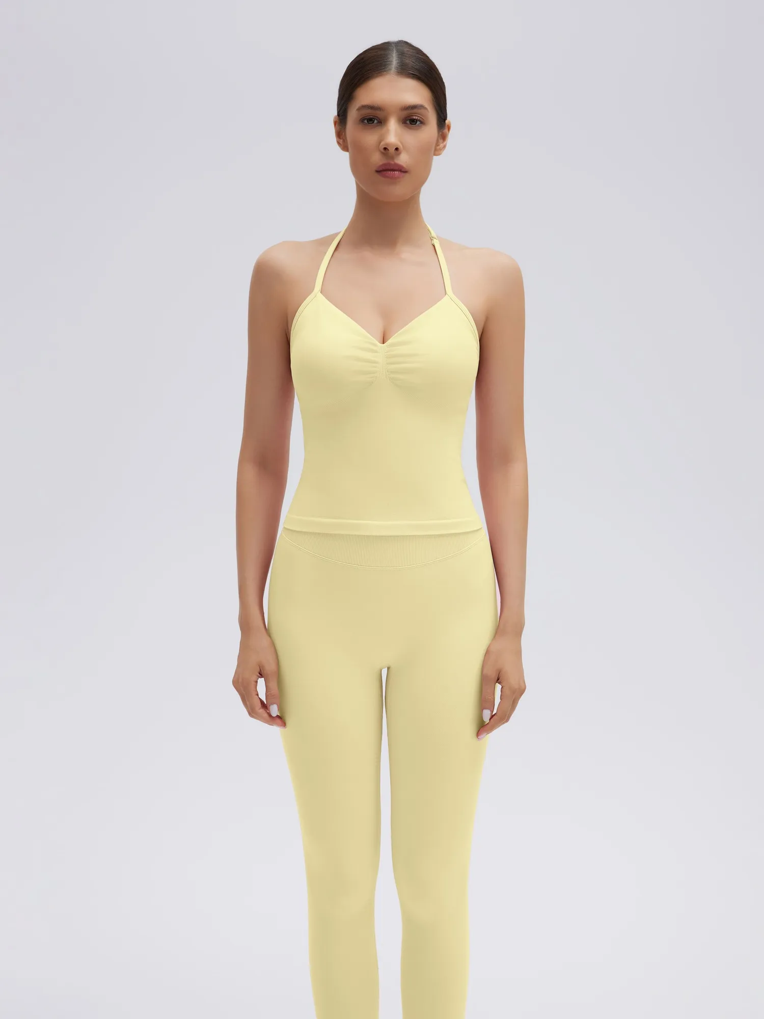 Strappy Halterneck V Neckline  Halter Top - Image 25