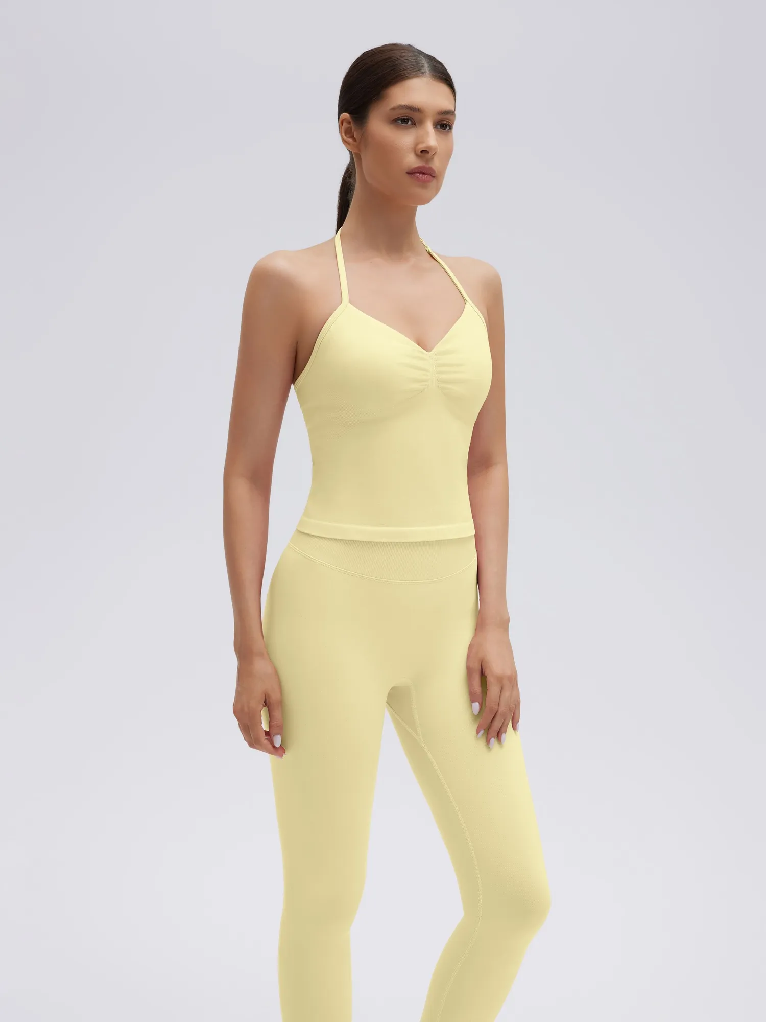 Strappy Halterneck V Neckline  Halter Top - Image 27