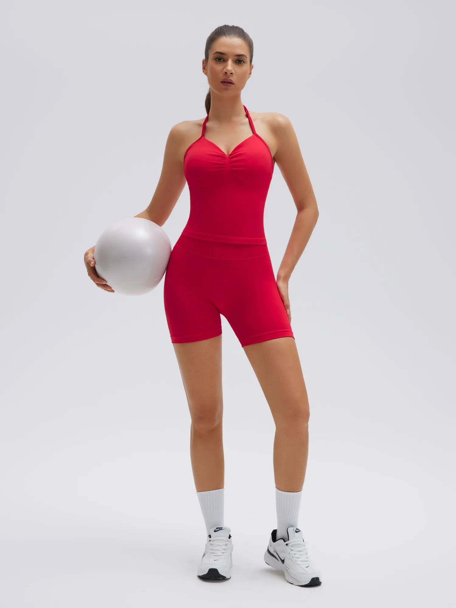 Strappy Halterneck V Neckline  Halter Top - Image 35