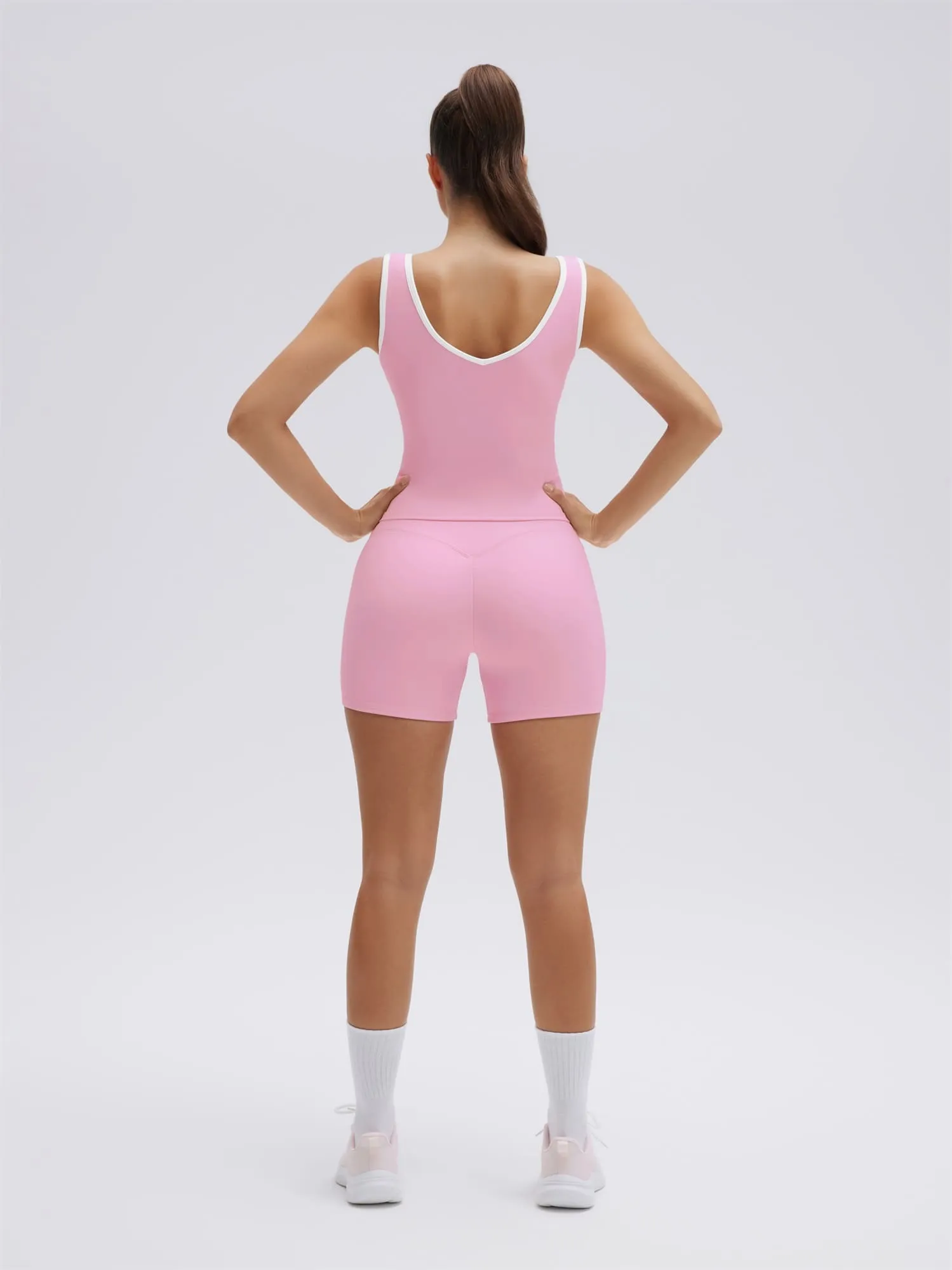 Built in Bra Yoga Tank Top 2 Piece Workout Sets - Image 16