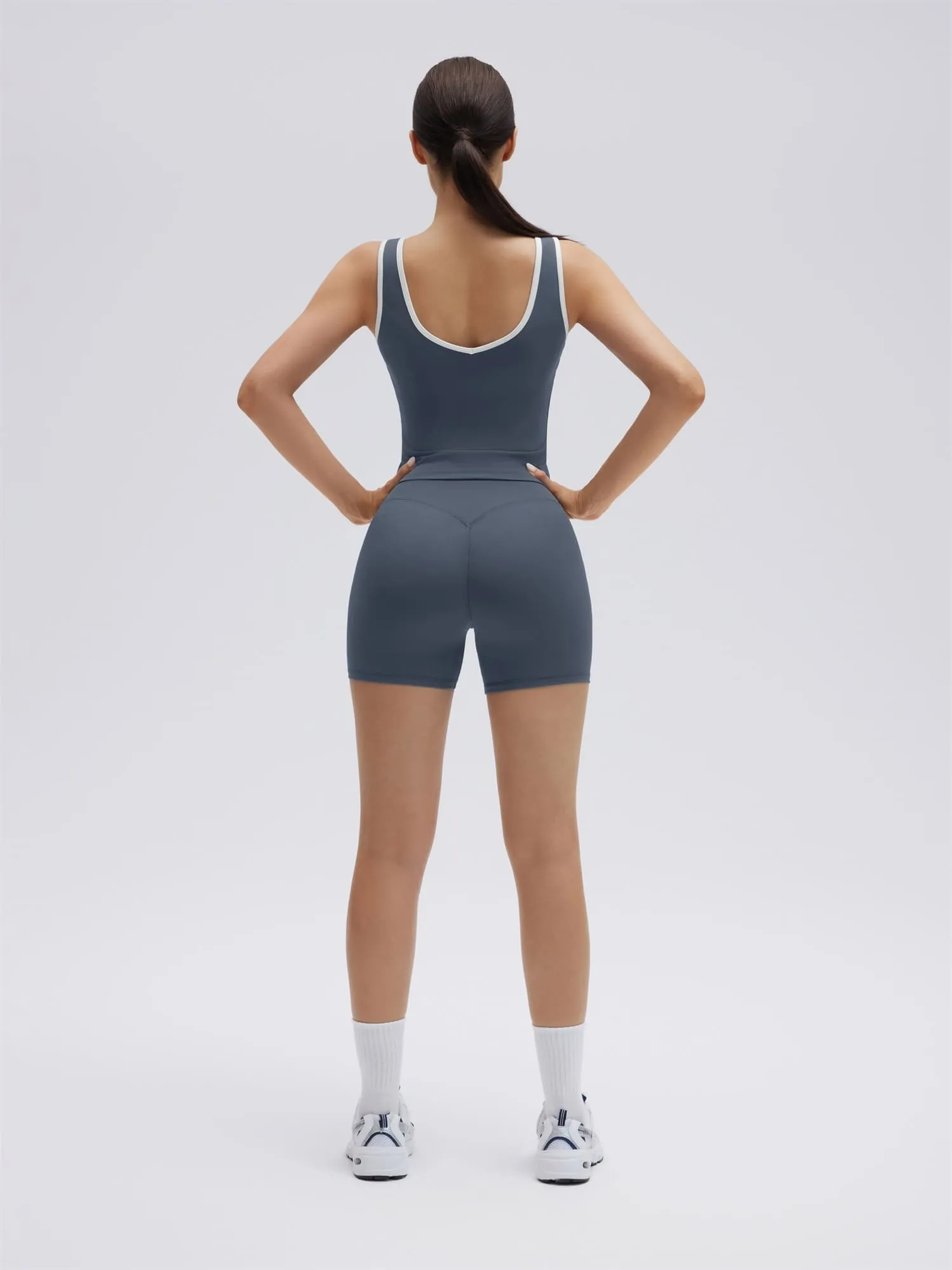 Built in Bra Yoga Tank Top 2 Piece Workout Sets - Image 4