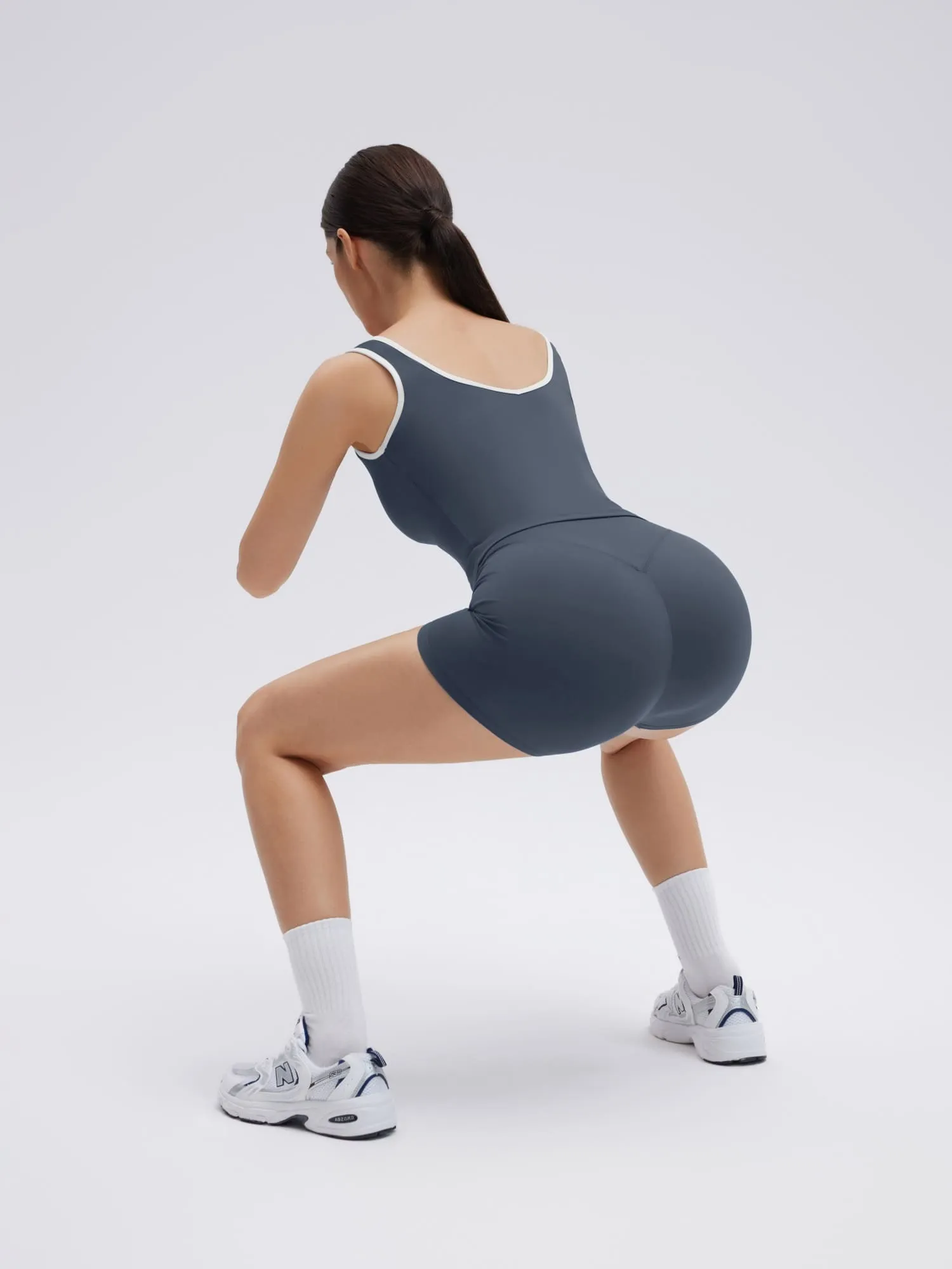 Built in Bra Yoga Tank Top 2 Piece Workout Sets - Image 5