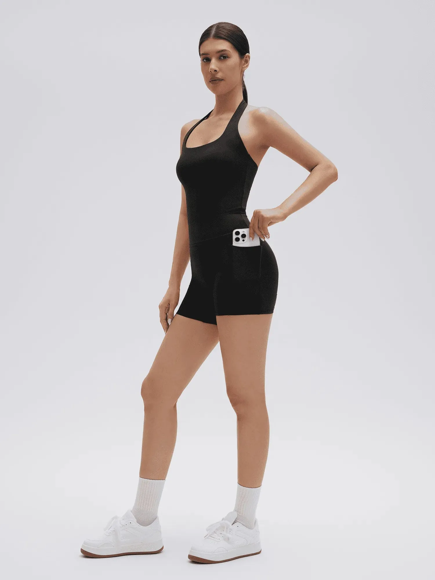 Halter Neck High Waisted 2 Piece Workout Sets - Image 14