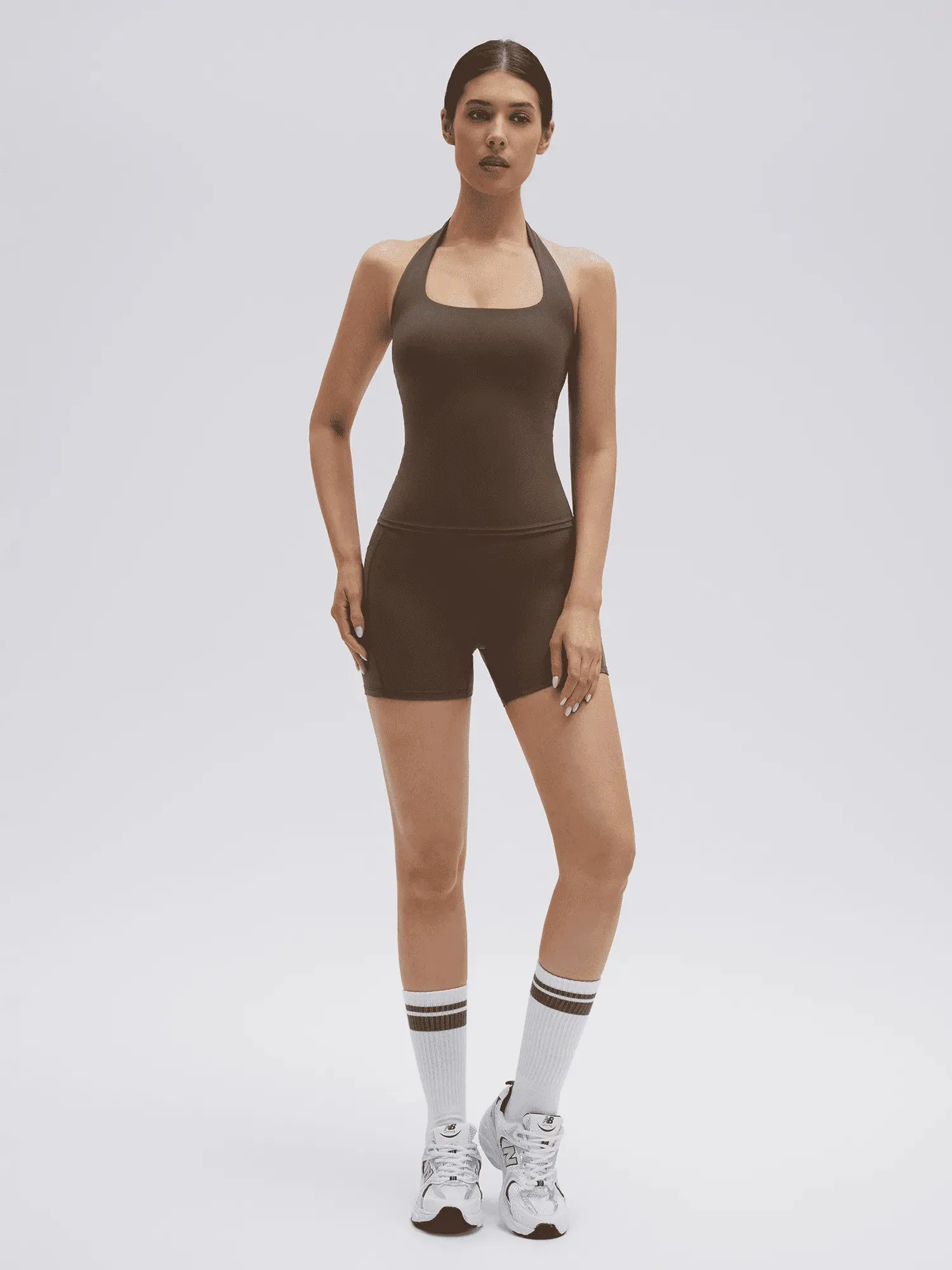 Halter Neck High Waisted 2 Piece Workout Sets - Image 19