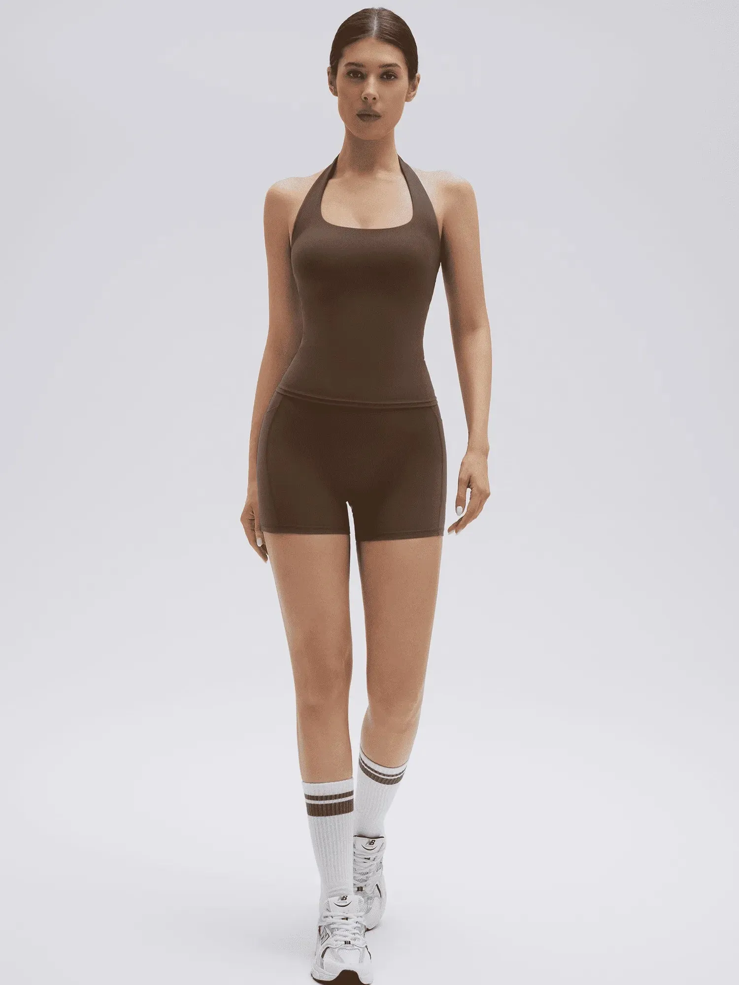 Halter Neck High Waisted 2 Piece Workout Sets - Image 20