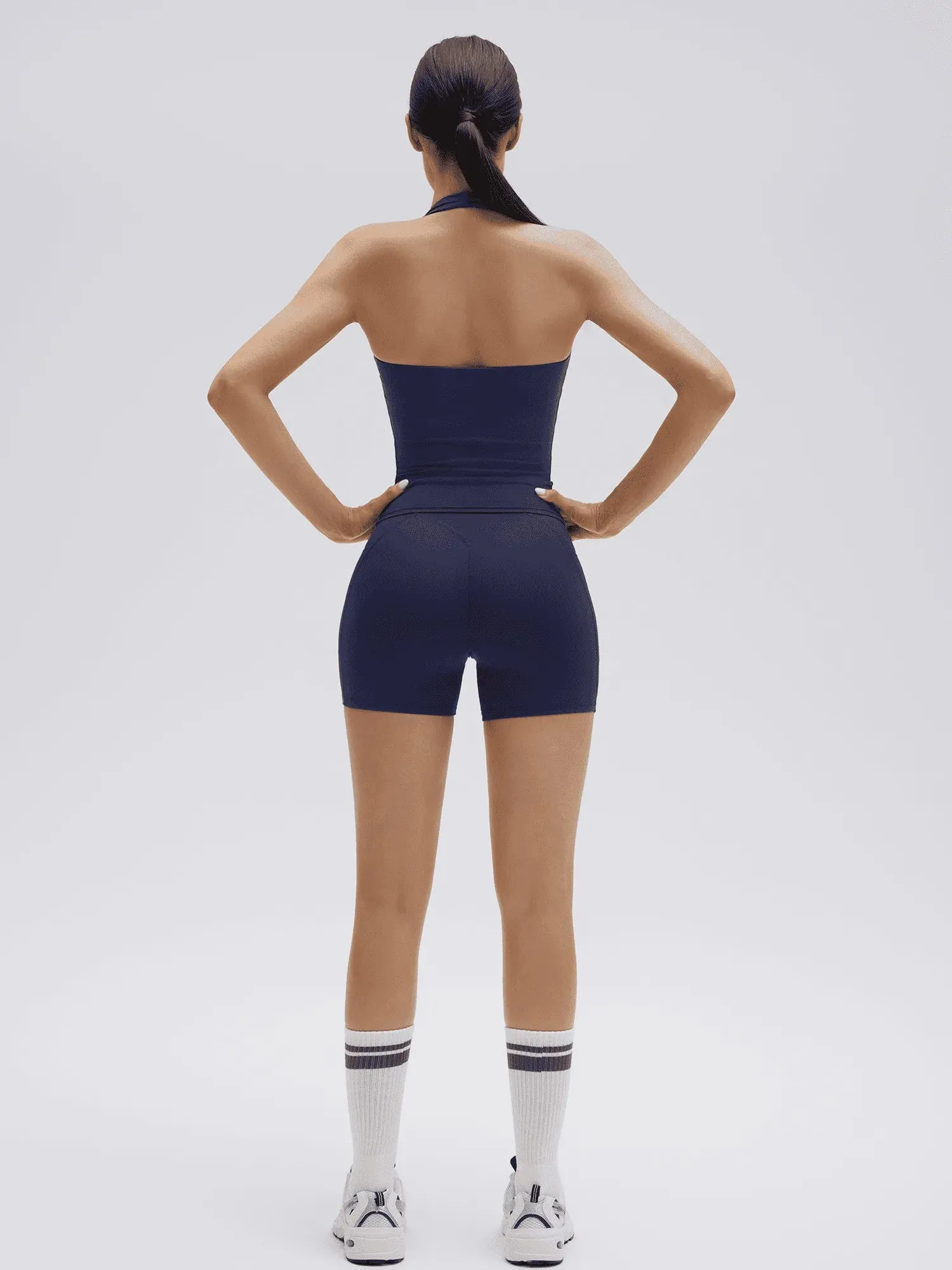 Halter Neck High Waisted 2 Piece Workout Sets - Image 28