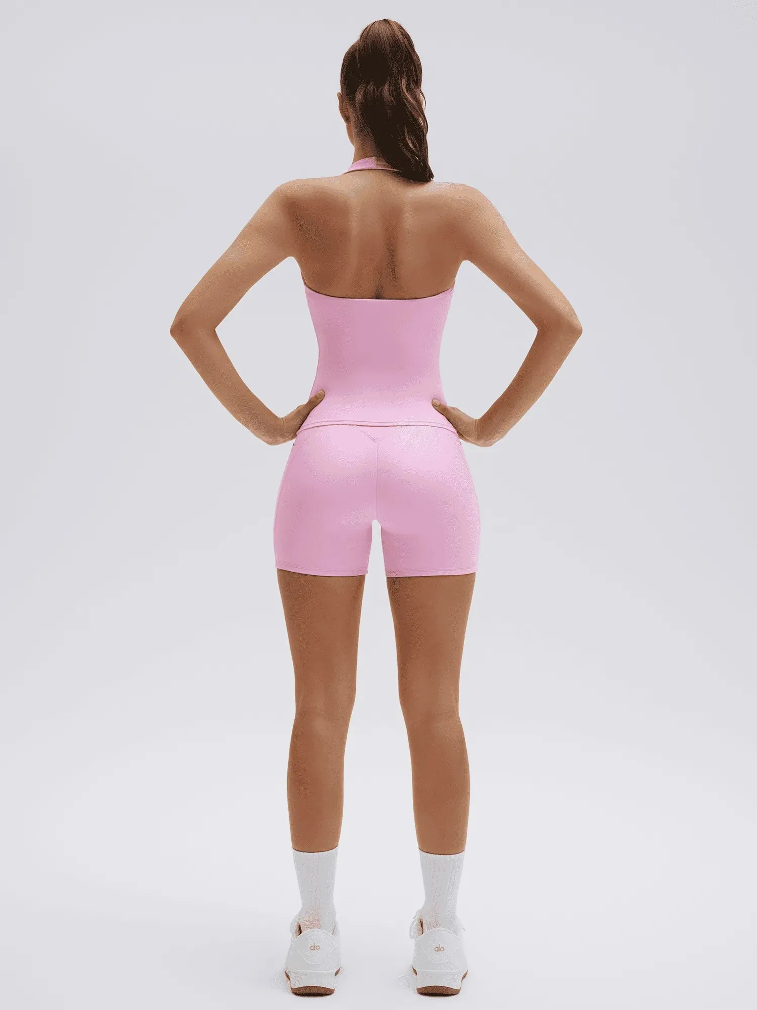 Halter Neck High Waisted 2 Piece Workout Sets - Image 34