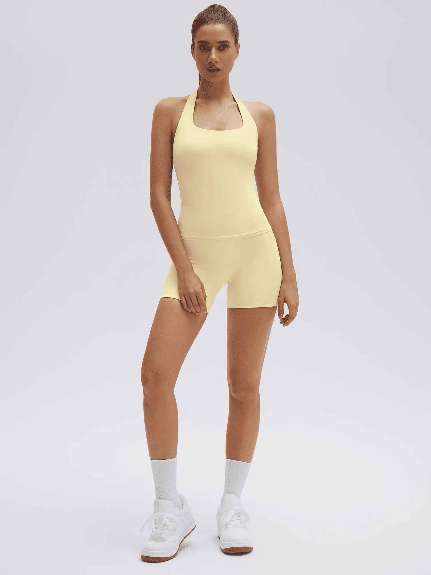 Halter Neck High Waisted 2 Piece Workout Sets - Image 37