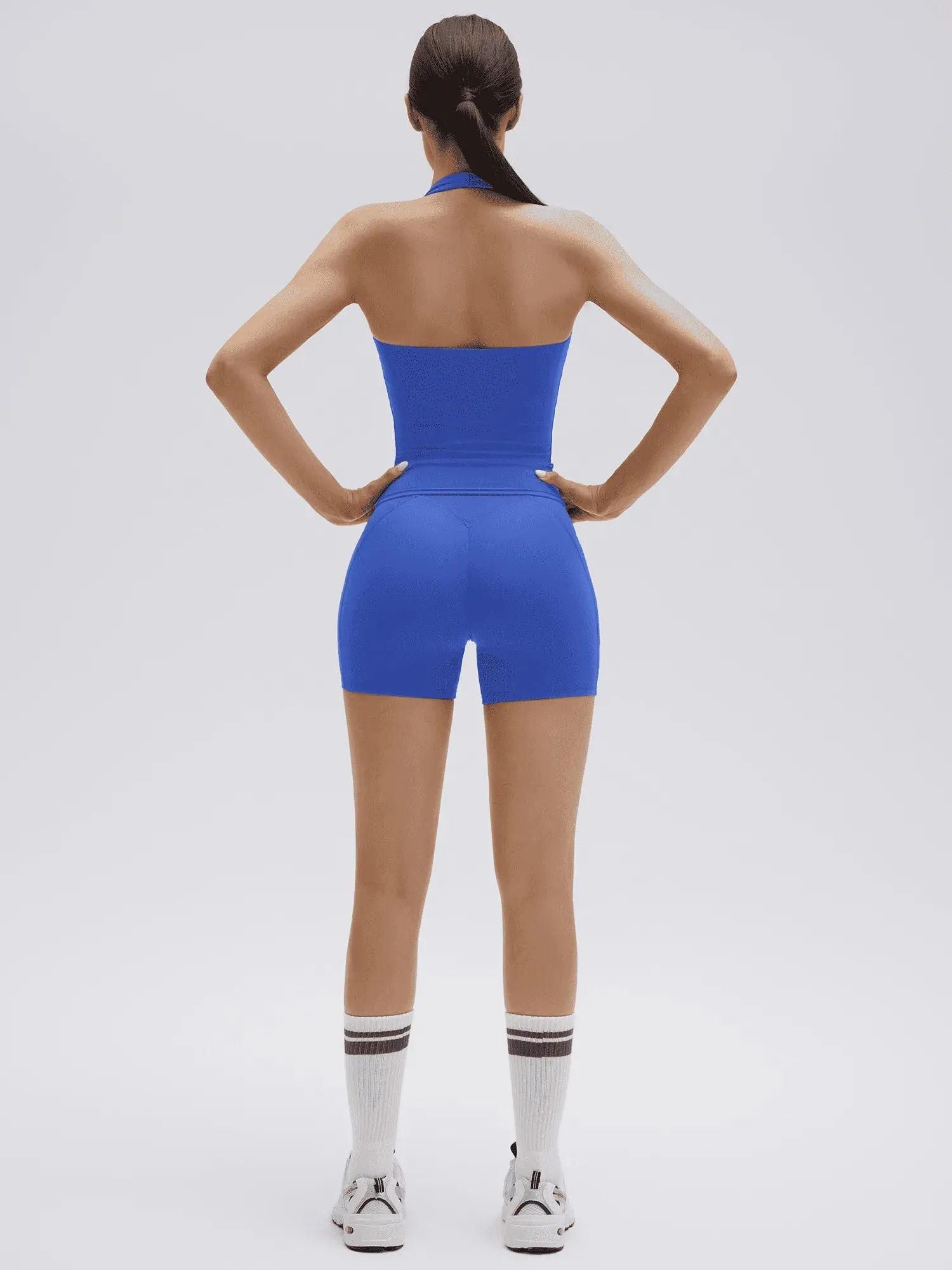 Halter Neck High Waisted 2 Piece Workout Sets - Image 5